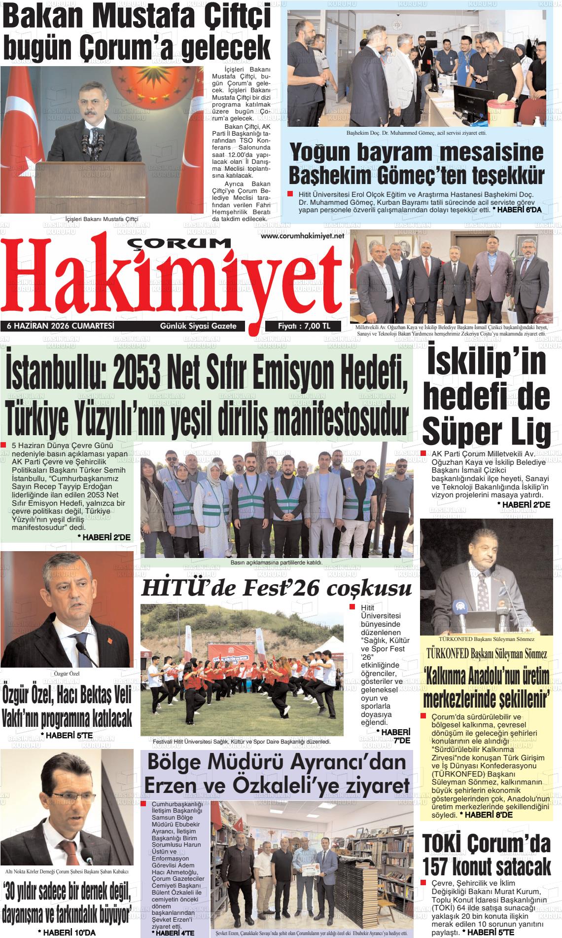 Corum Hakimiyet 06.06.2026