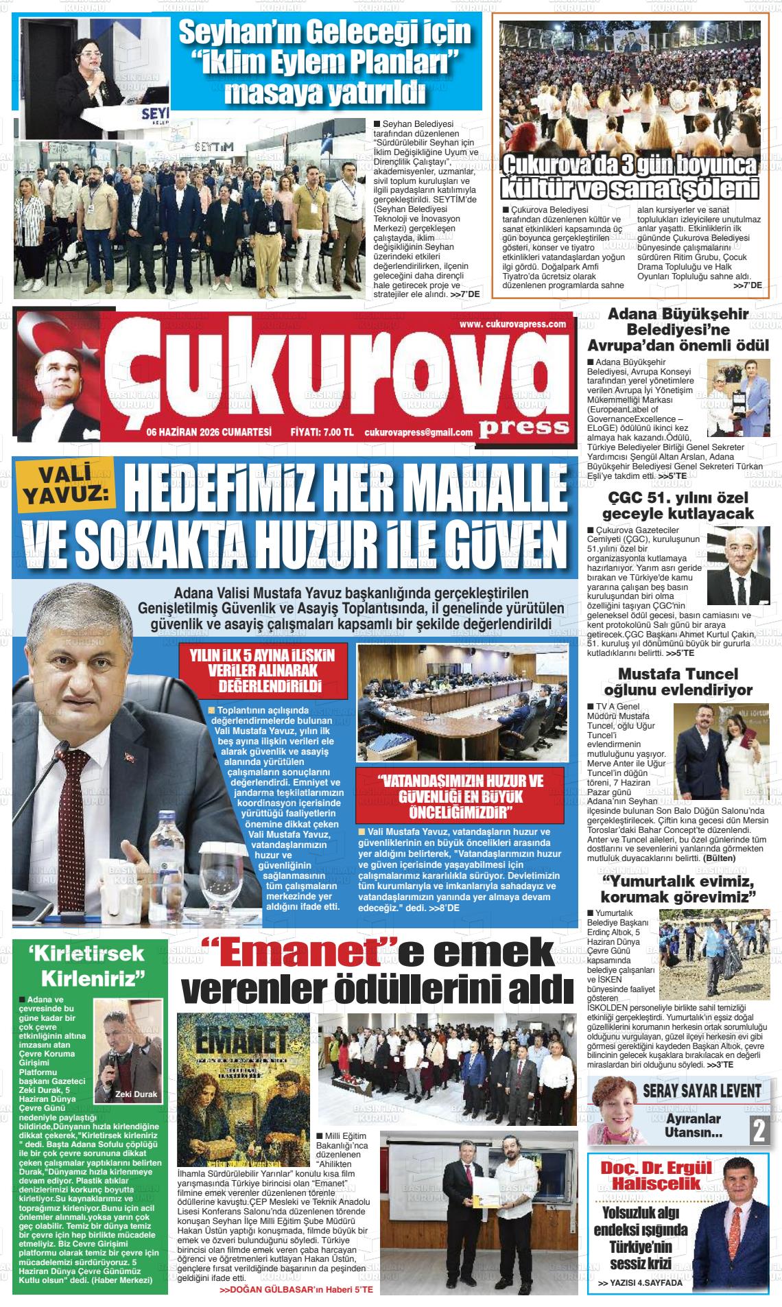 Adana Cukurovapress 06.06.2026