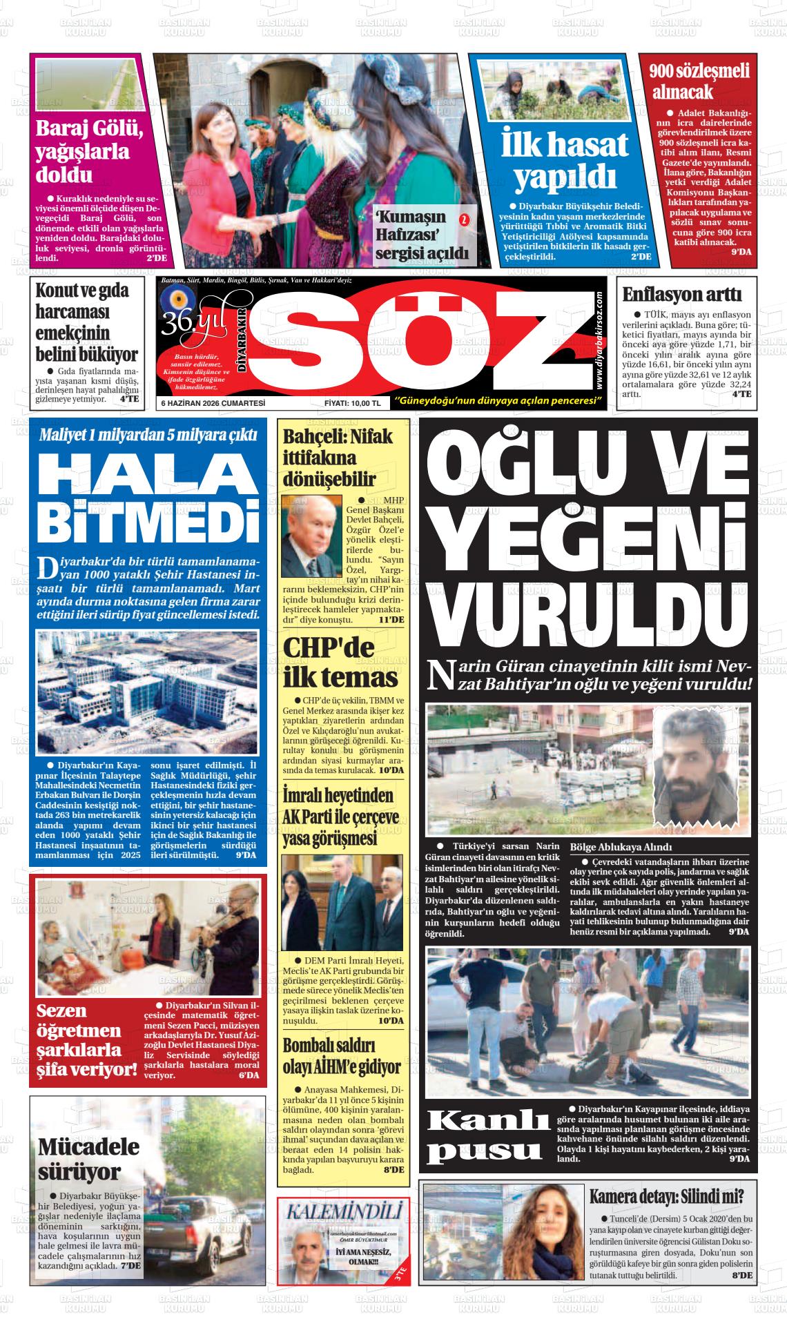 Diyarbakir Soz 06.06.2026