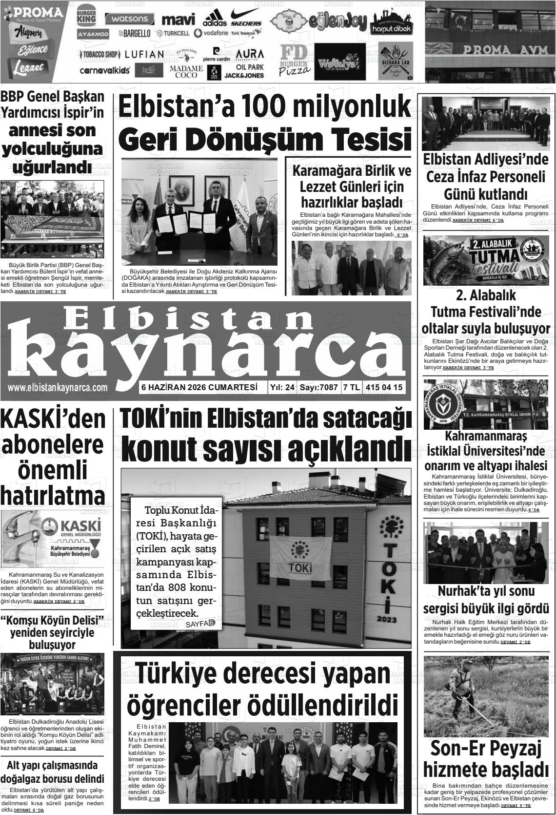 Kahramanmaras Elbistankaynarca 06.06.2026