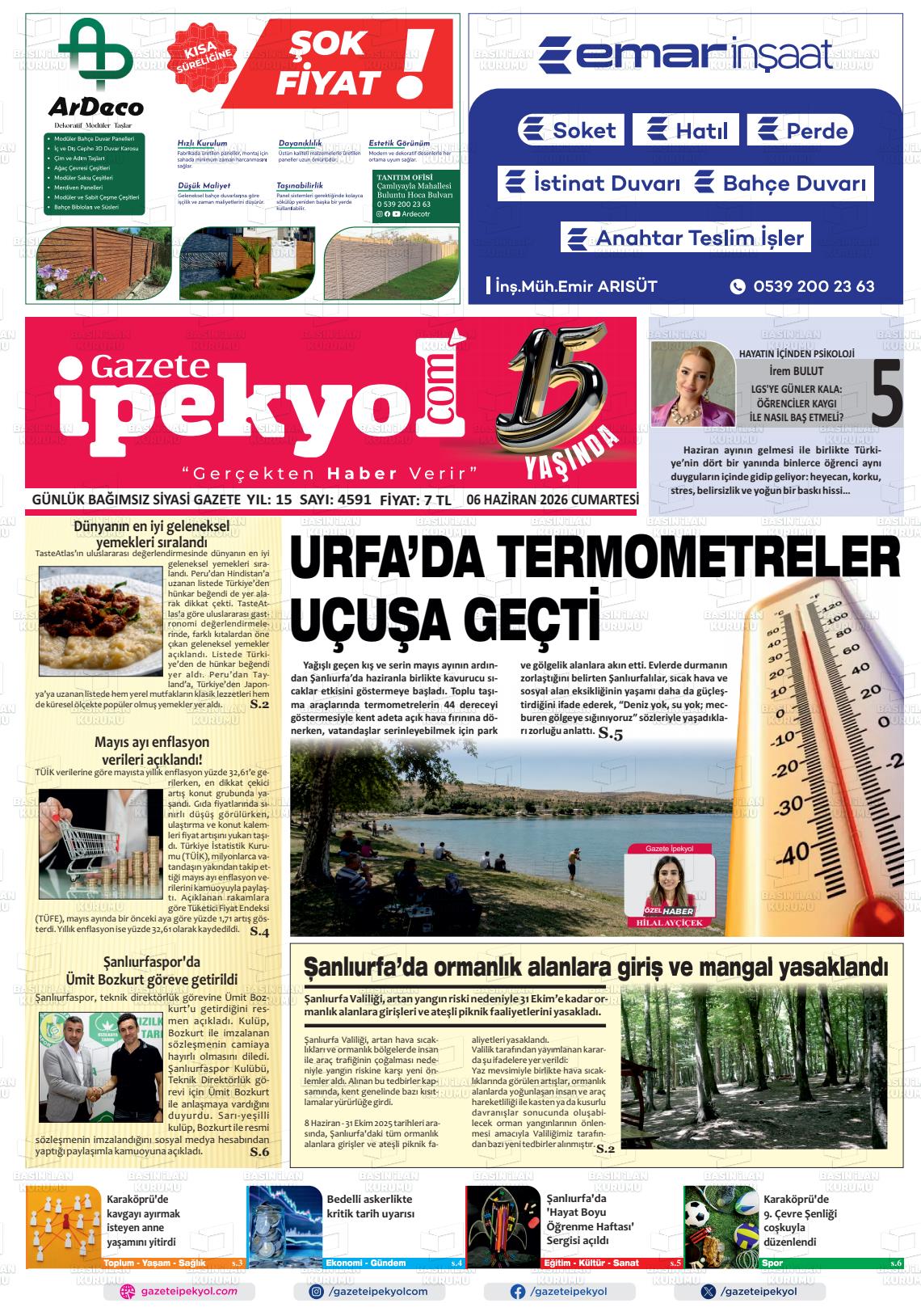 Sanliurfa Gazeteipekyol 06.06.2026