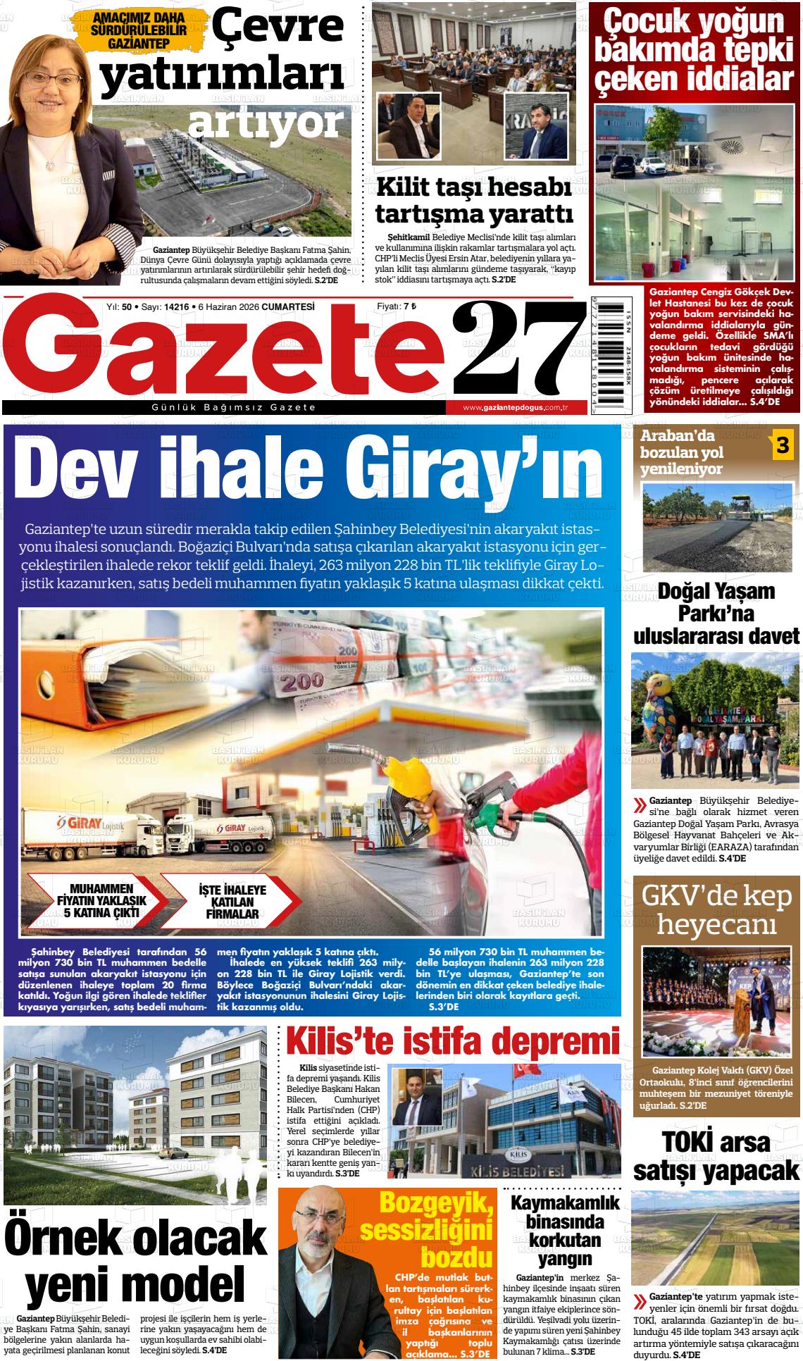 Gaziantep Dogus 06.06.2026