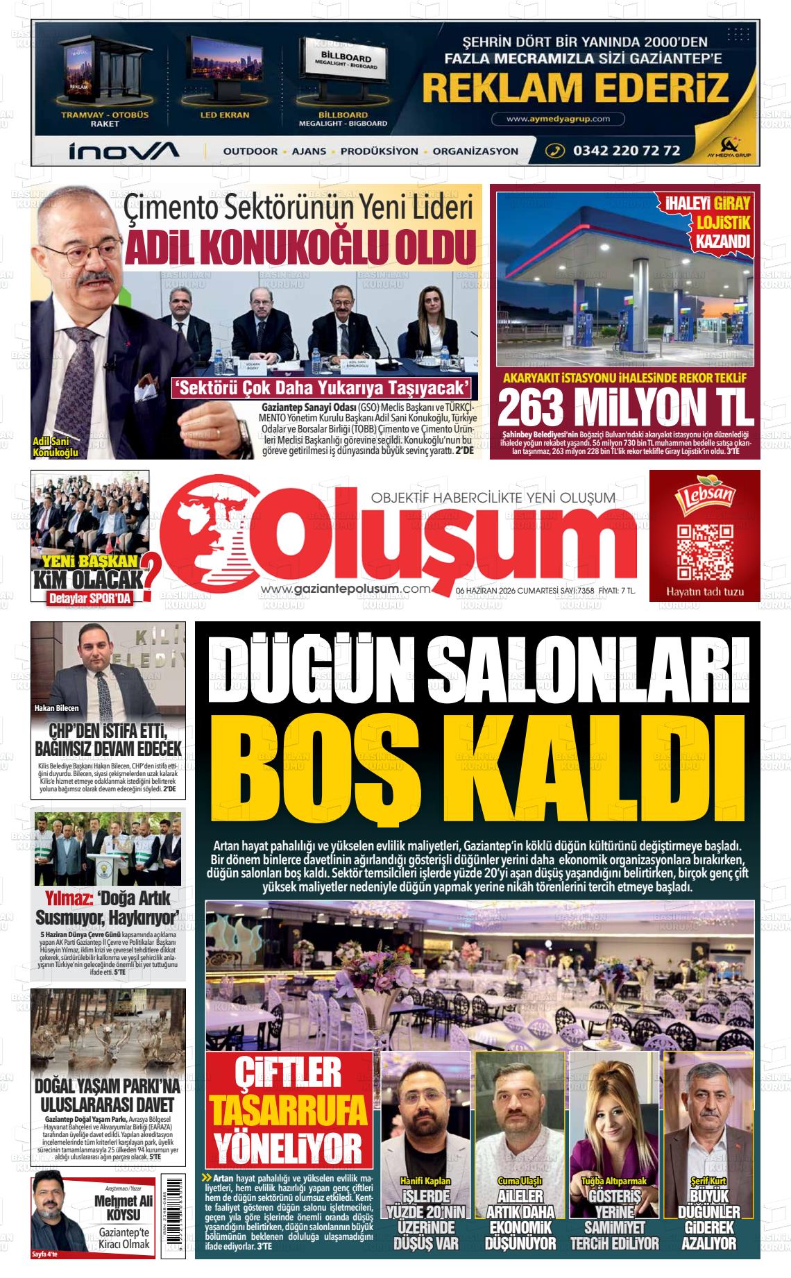Gaziantep Olusum 06.06.2026
