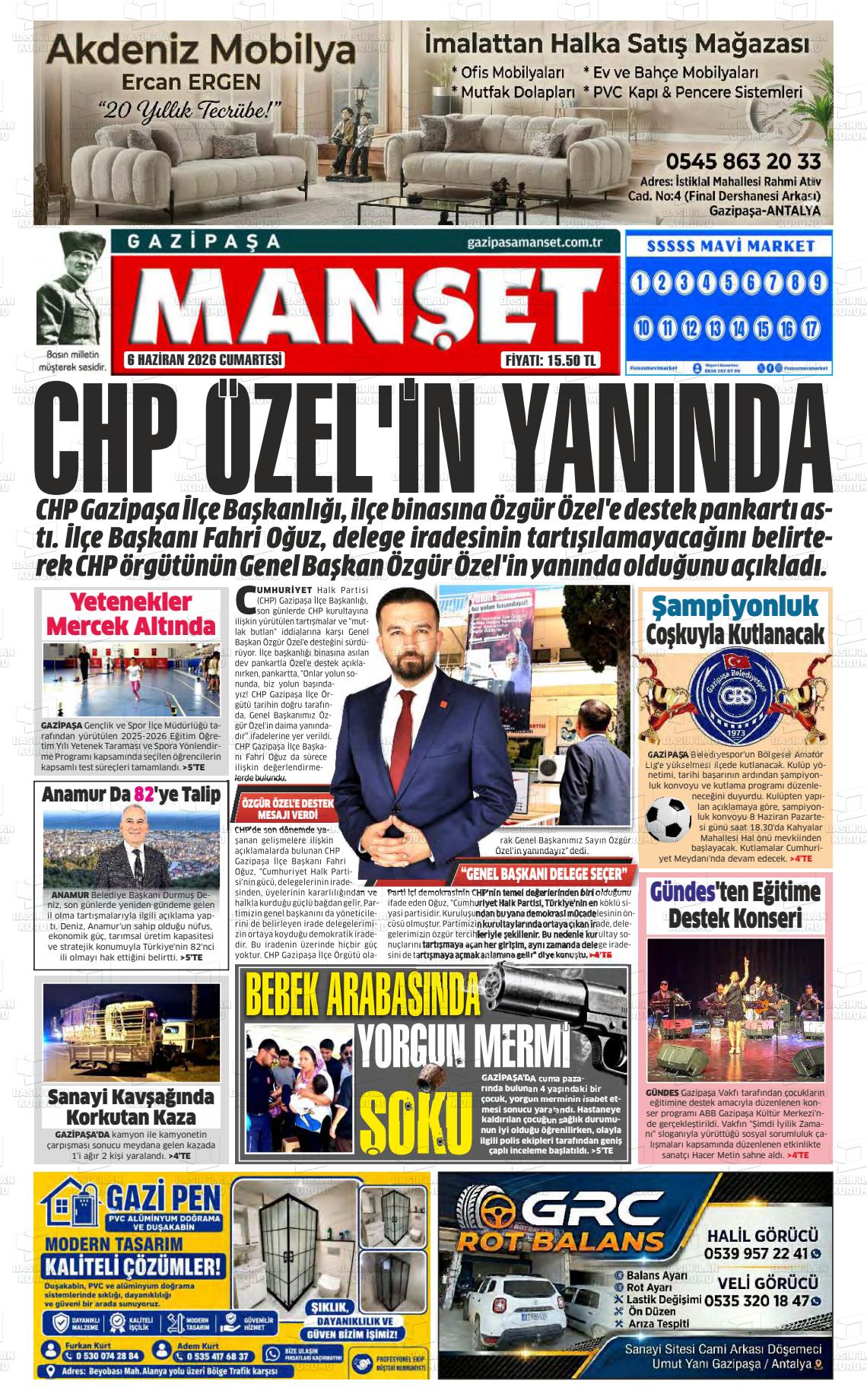 Antalya Gazipasamanset 06.06.2026