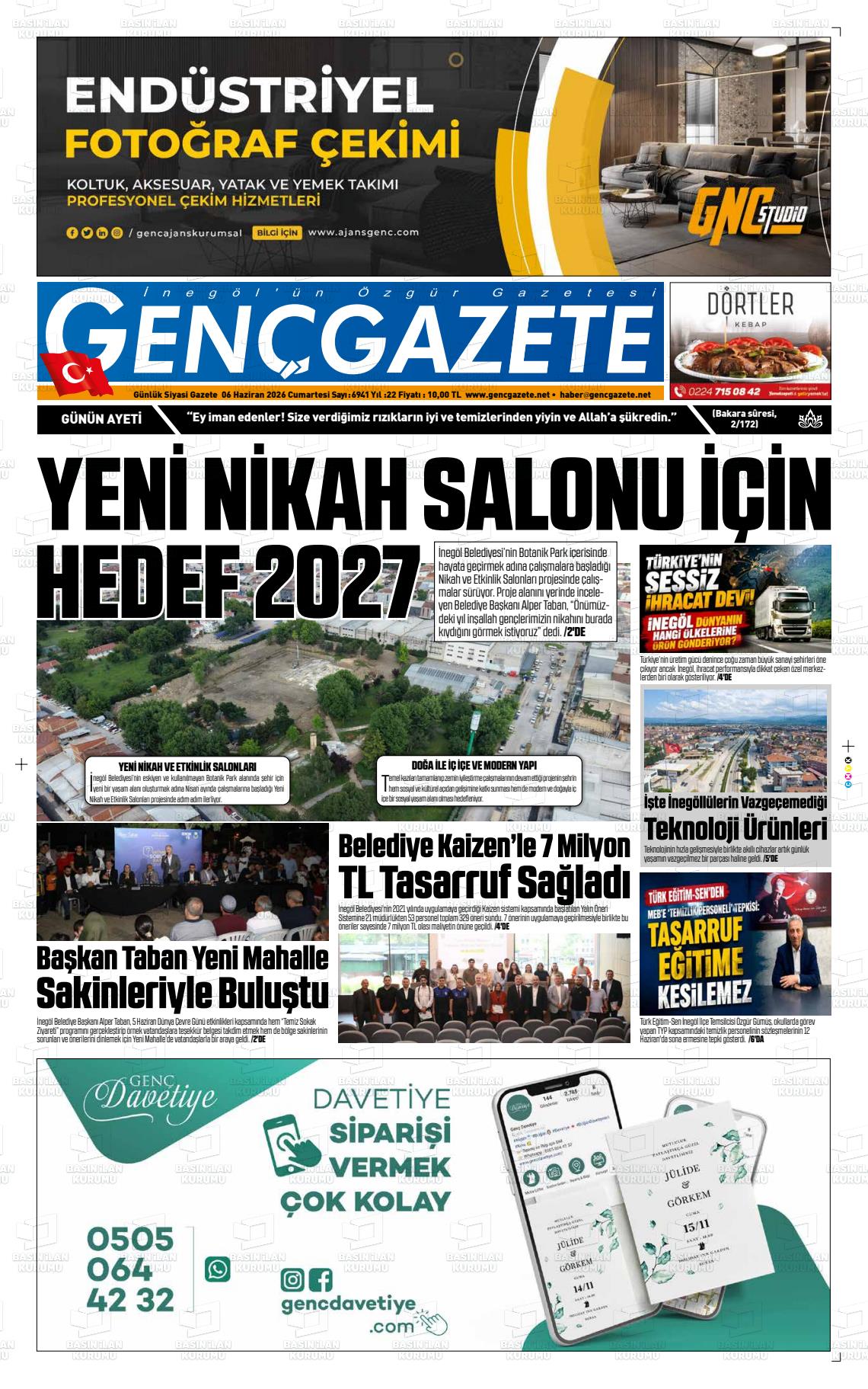 Bursa Gencgazete 06.06.2026