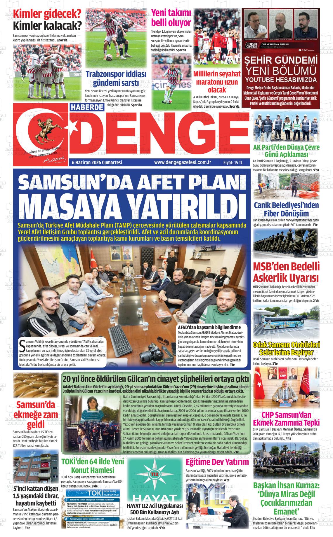 Samsun Haberdedenge 06.06.2026