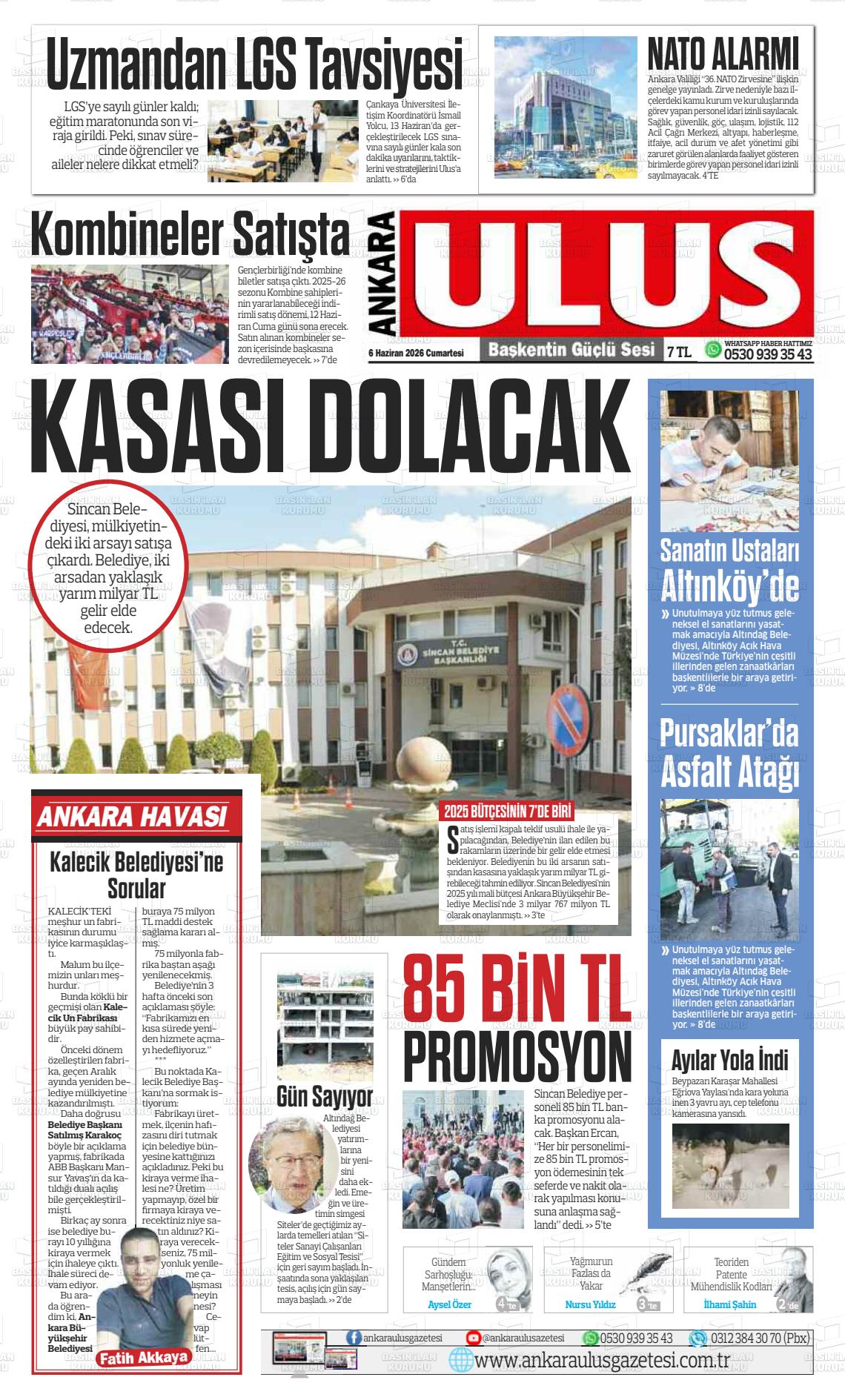 Ankara Habervaktim 06.06.2026
