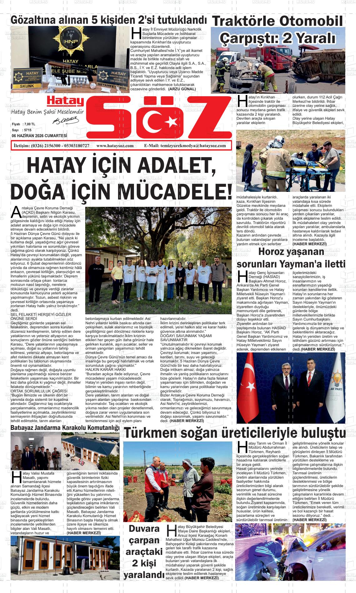Hatay Soz 06.06.2026