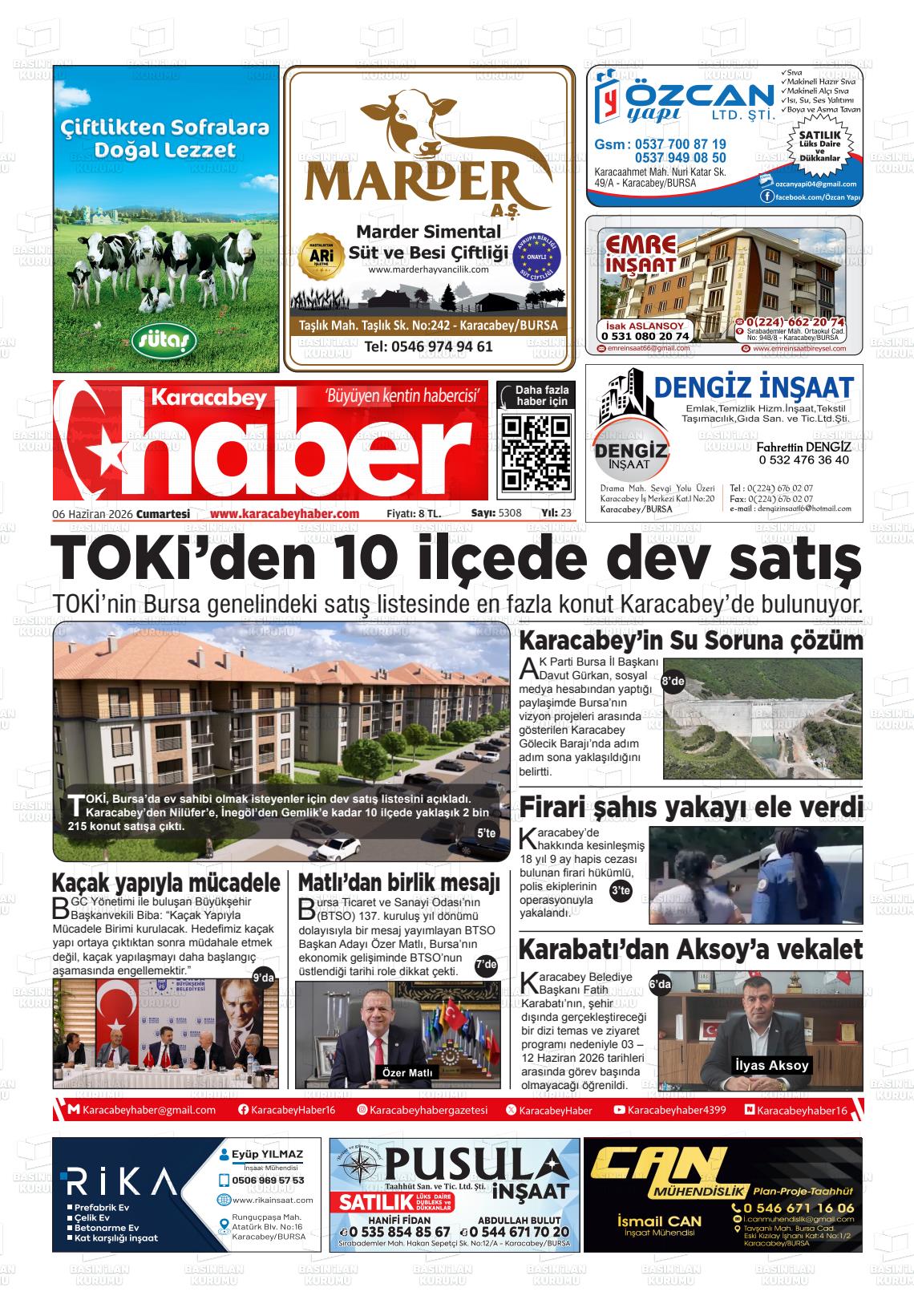 Bursa Karacabeyhaber 06.06.2026