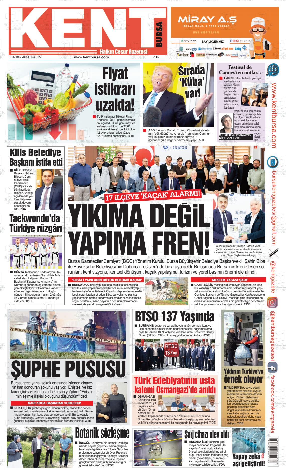 Bursa Kent 06.06.2026