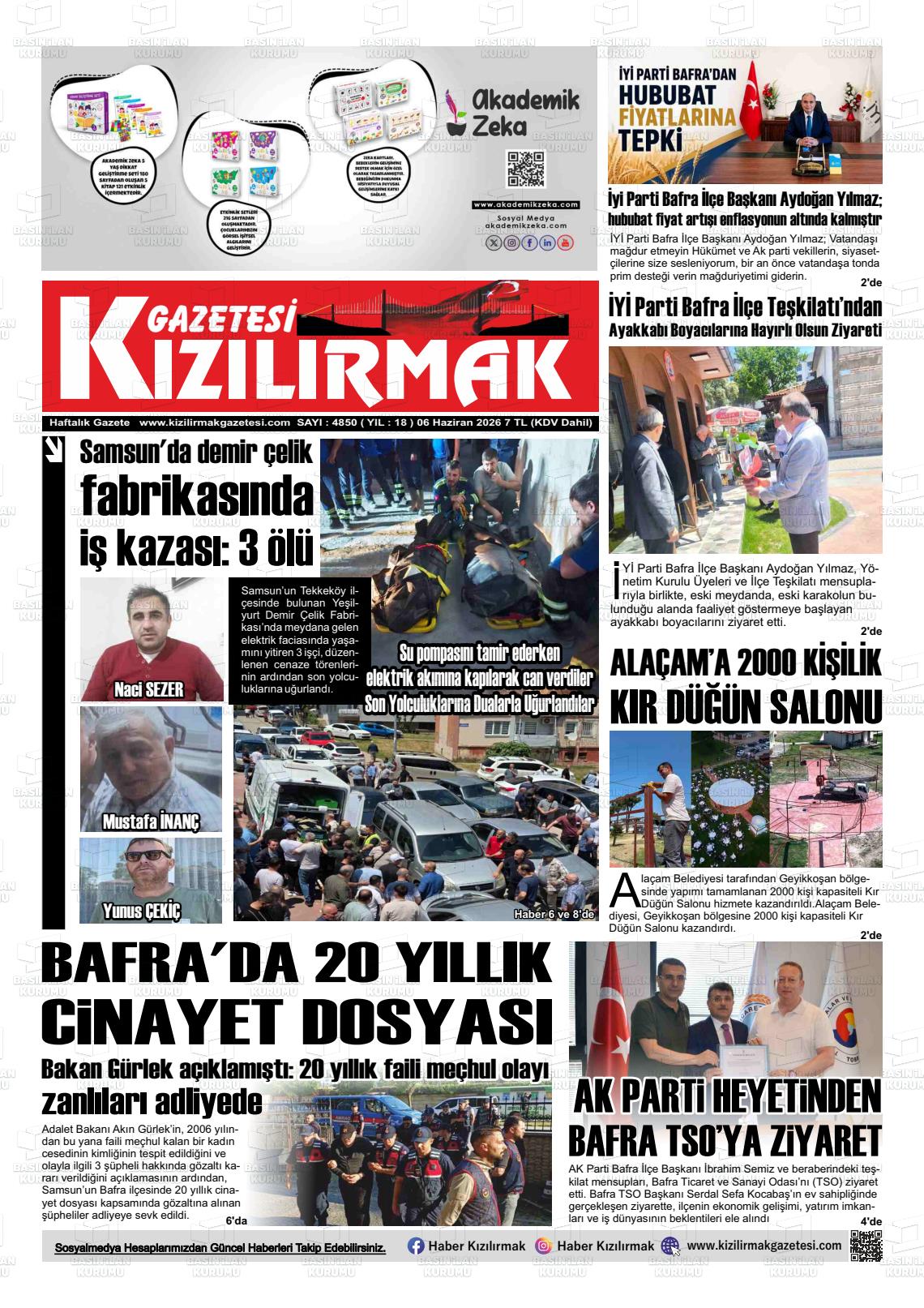 Samsun Kizilirmak 06.06.2026
