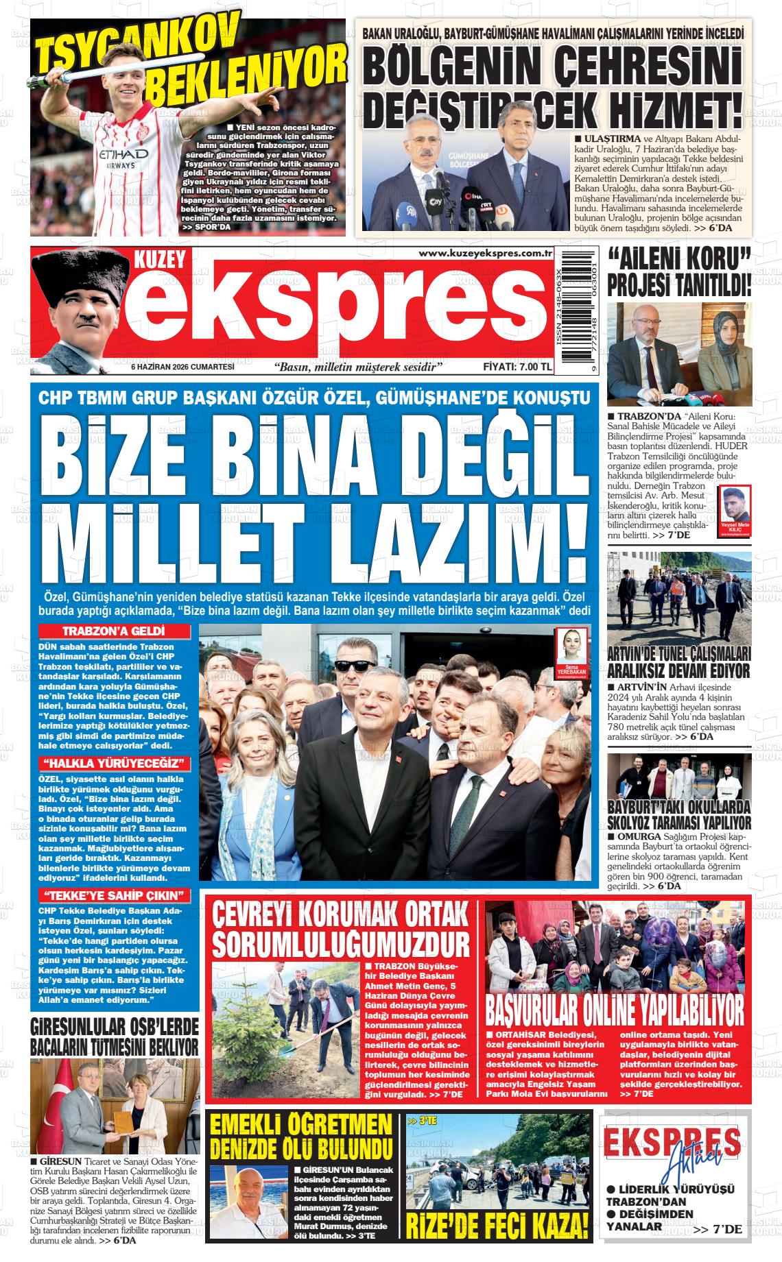 Trabzon Kuzeyekspres 06.06.2026
