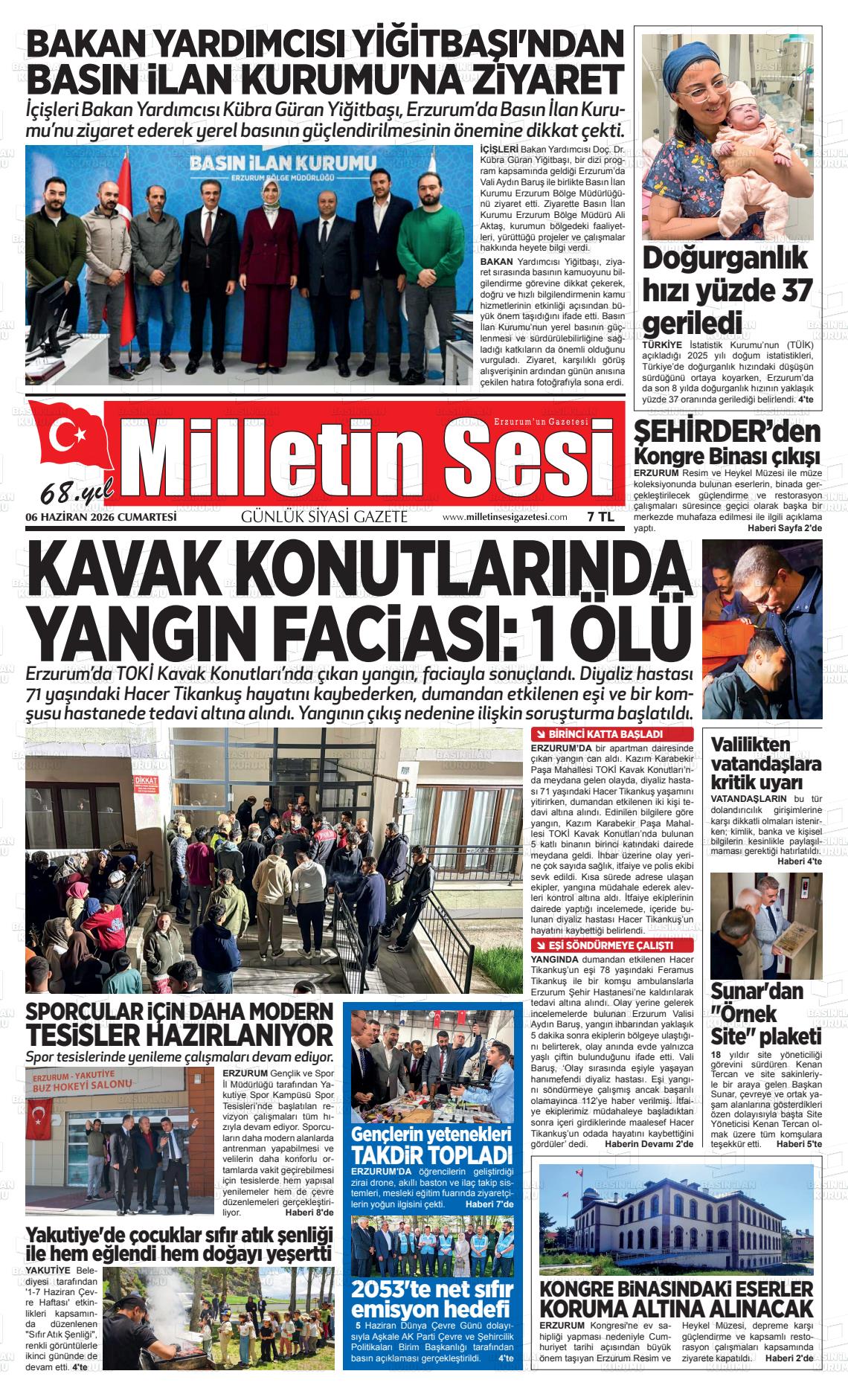 Erzurum Milletinsesi 06.06.2026