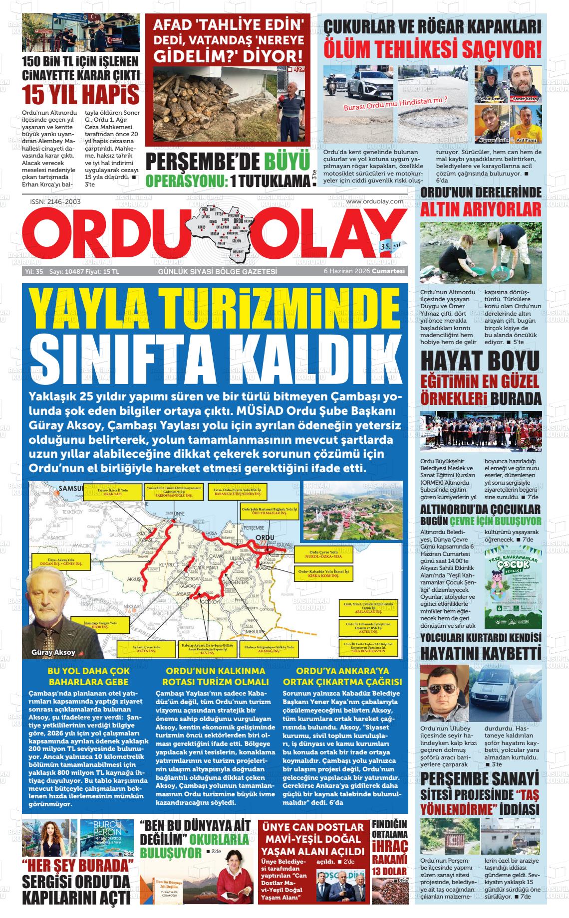 Ordu Olay 06.06.2026