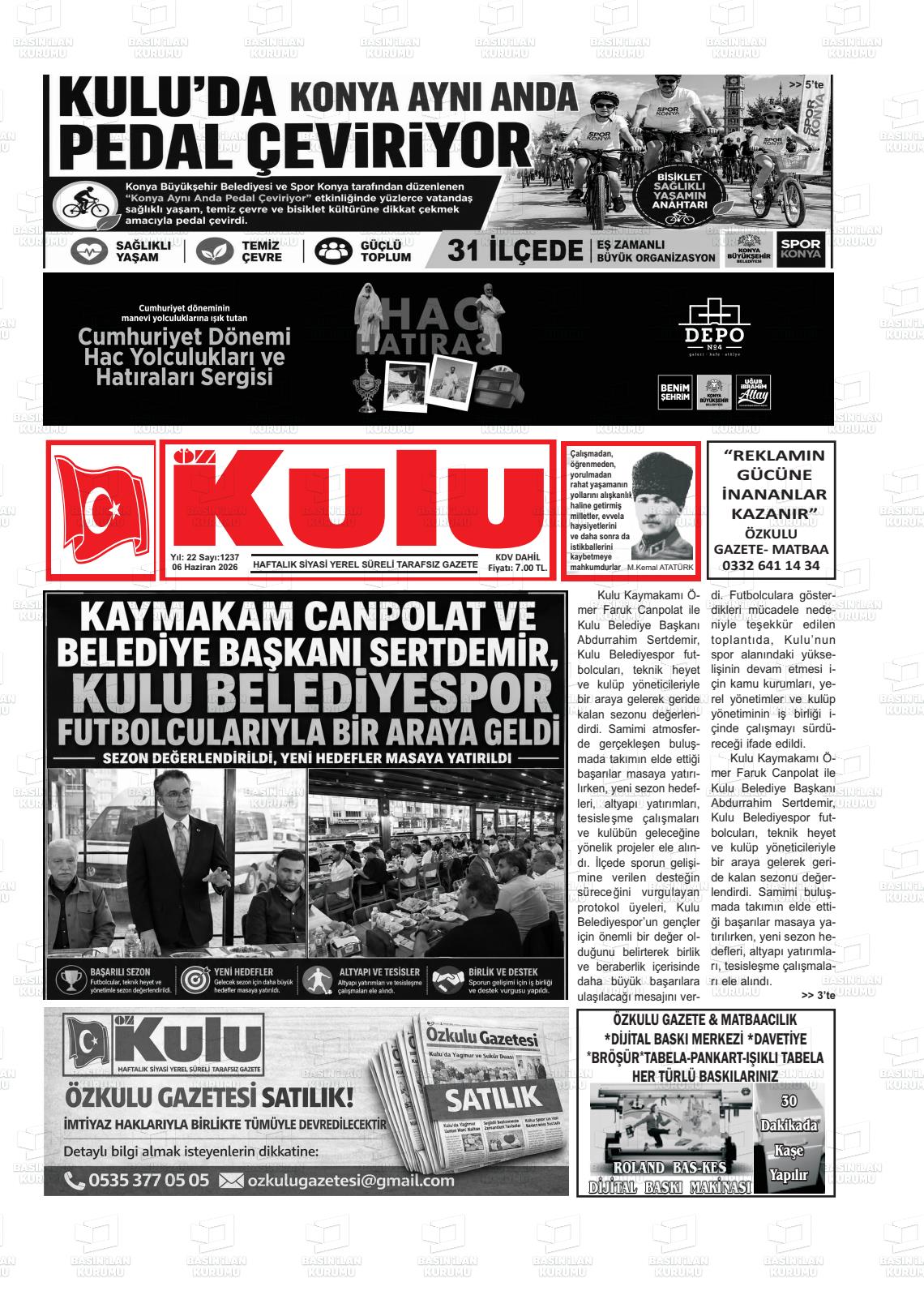 Konya Ozkulu 06.06.2026