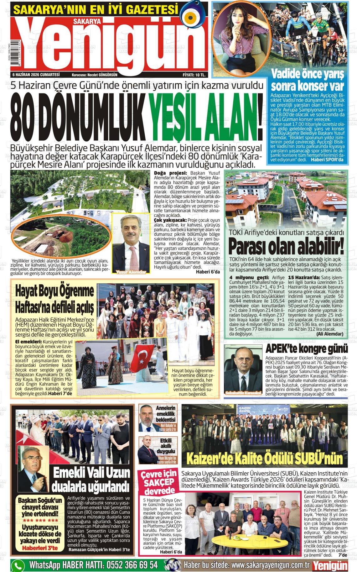 Sakarya Yenigun 06.06.2026