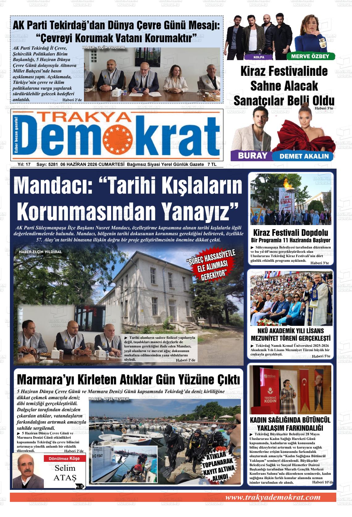 Tekirdag Trakyademokrat 06.06.2026