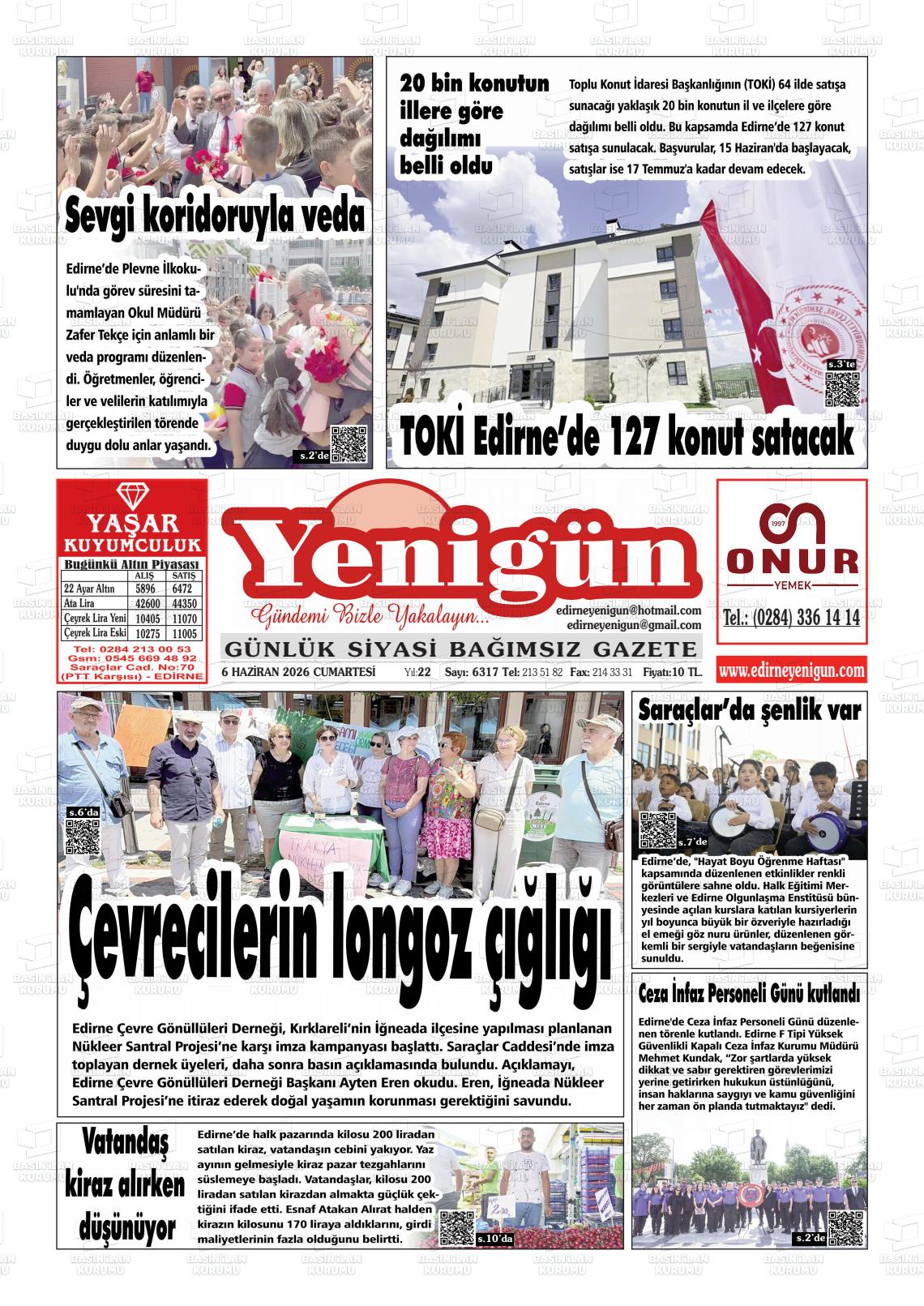 Izmir Yenigun 06.06.2026
