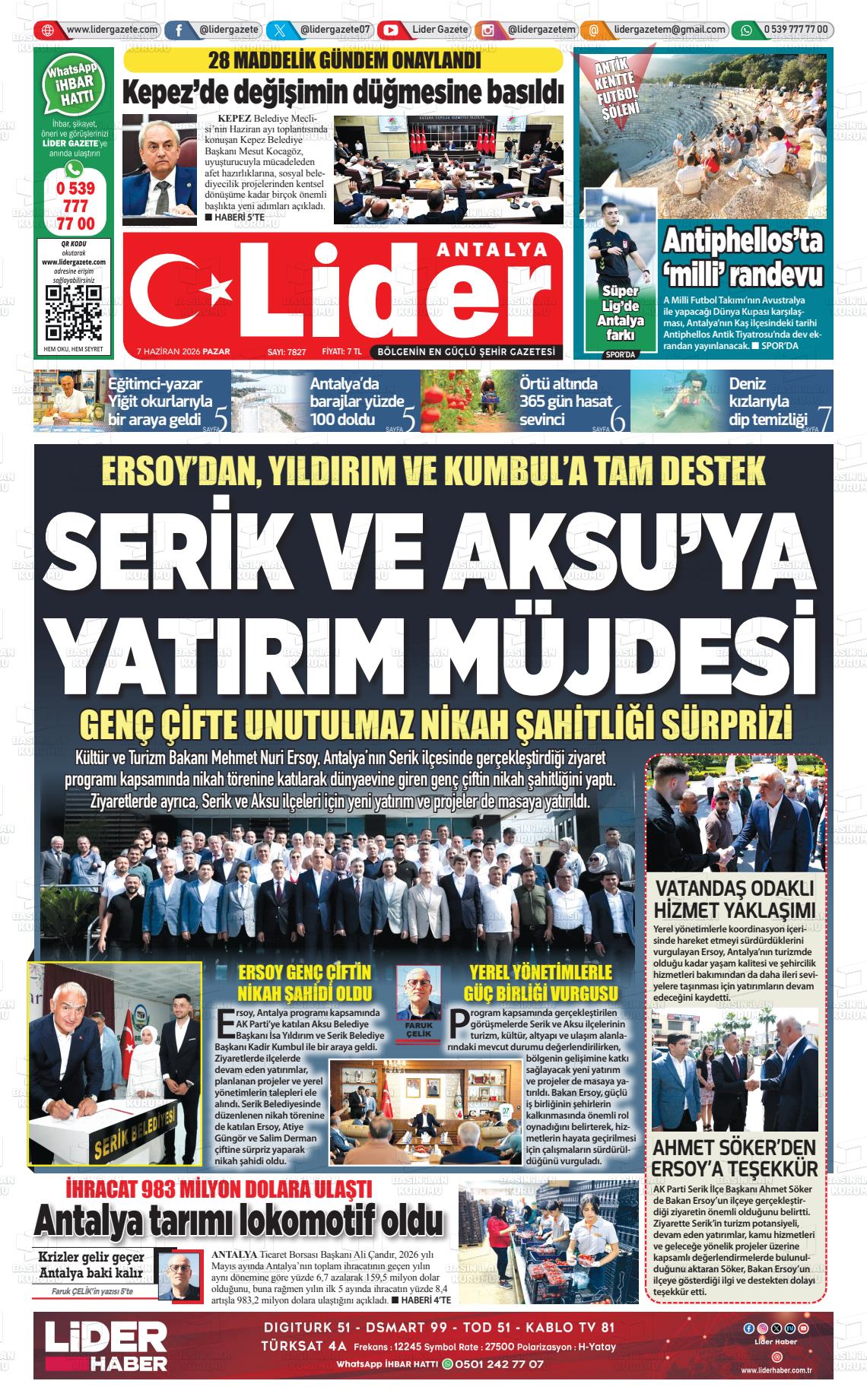 Antalya Gazetebir 07.06.2026