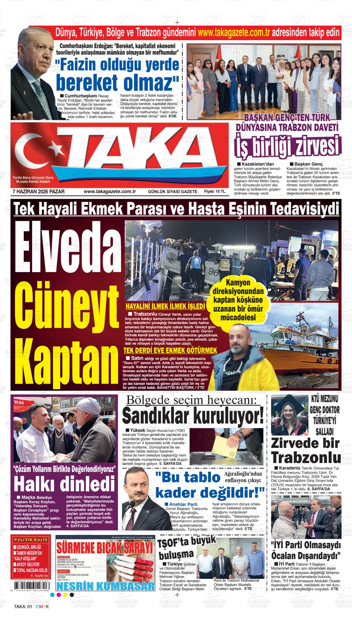 Trabzon Taka 07.06.2026