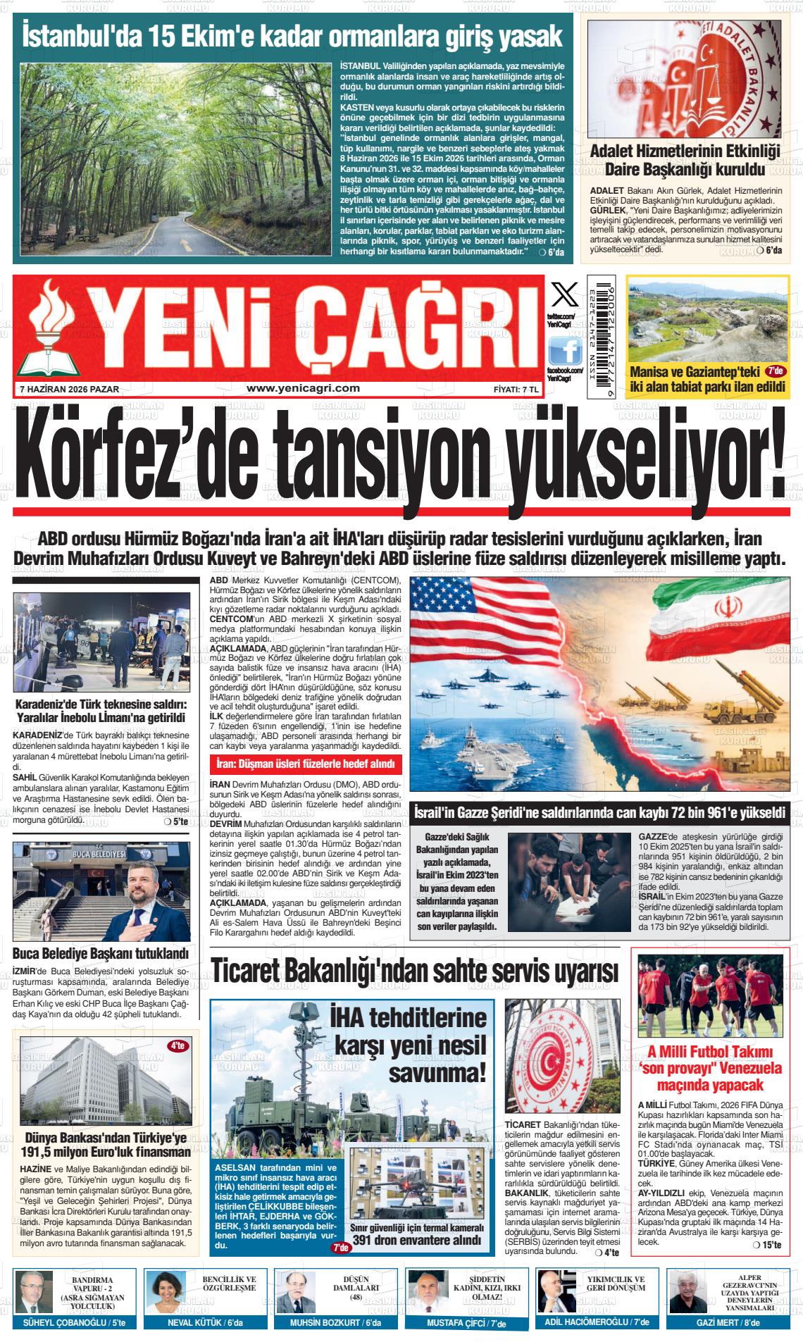 Istanbul Yenicagri 07.06.2026