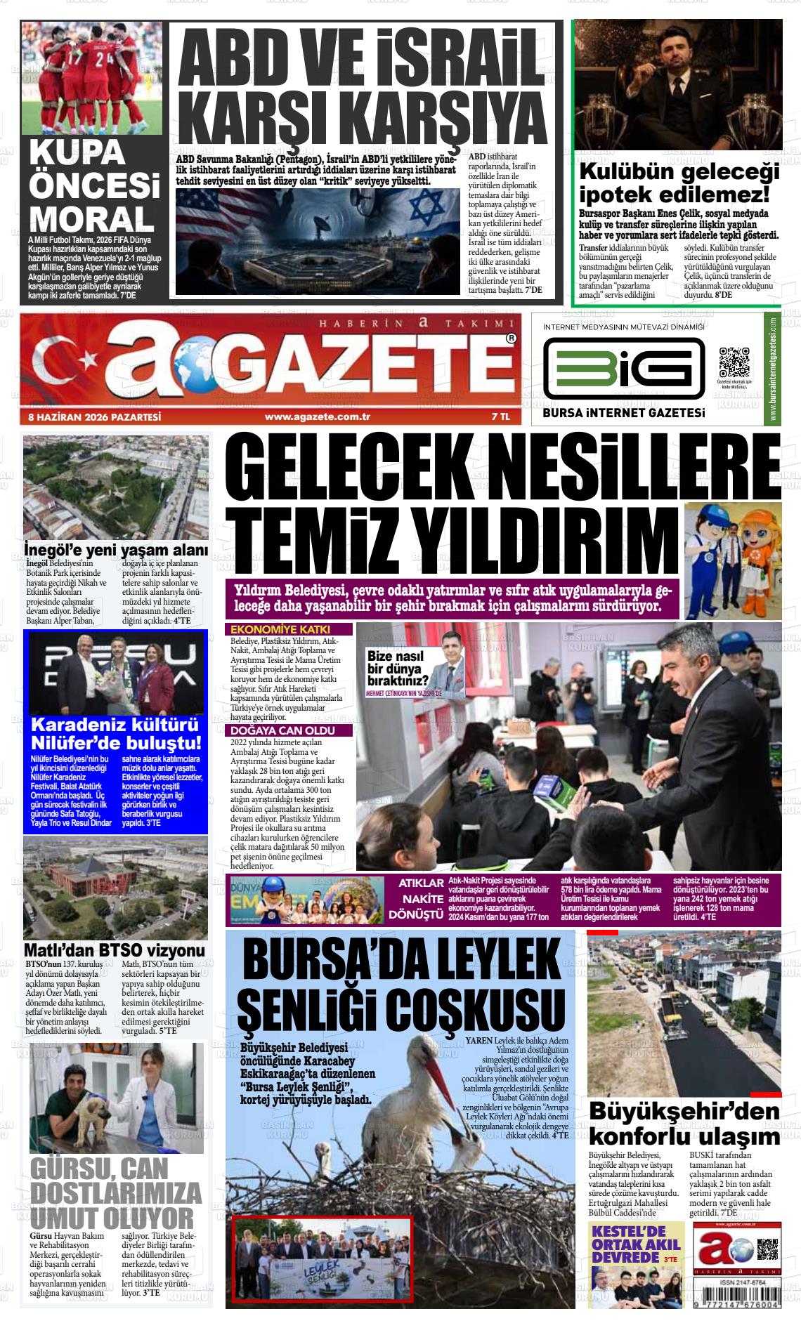 Bursa Agazete 08.06.2026