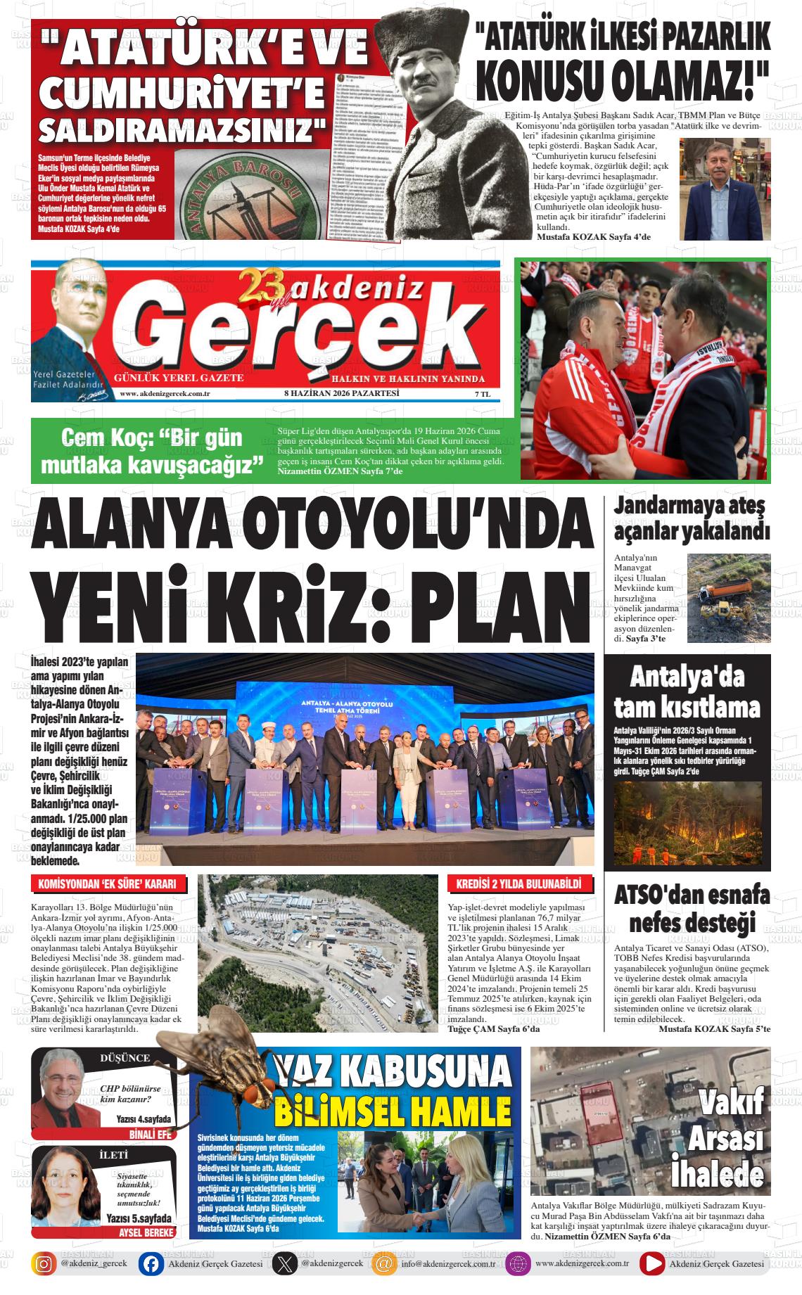 Antalya Akdenizgercek 08.06.2026