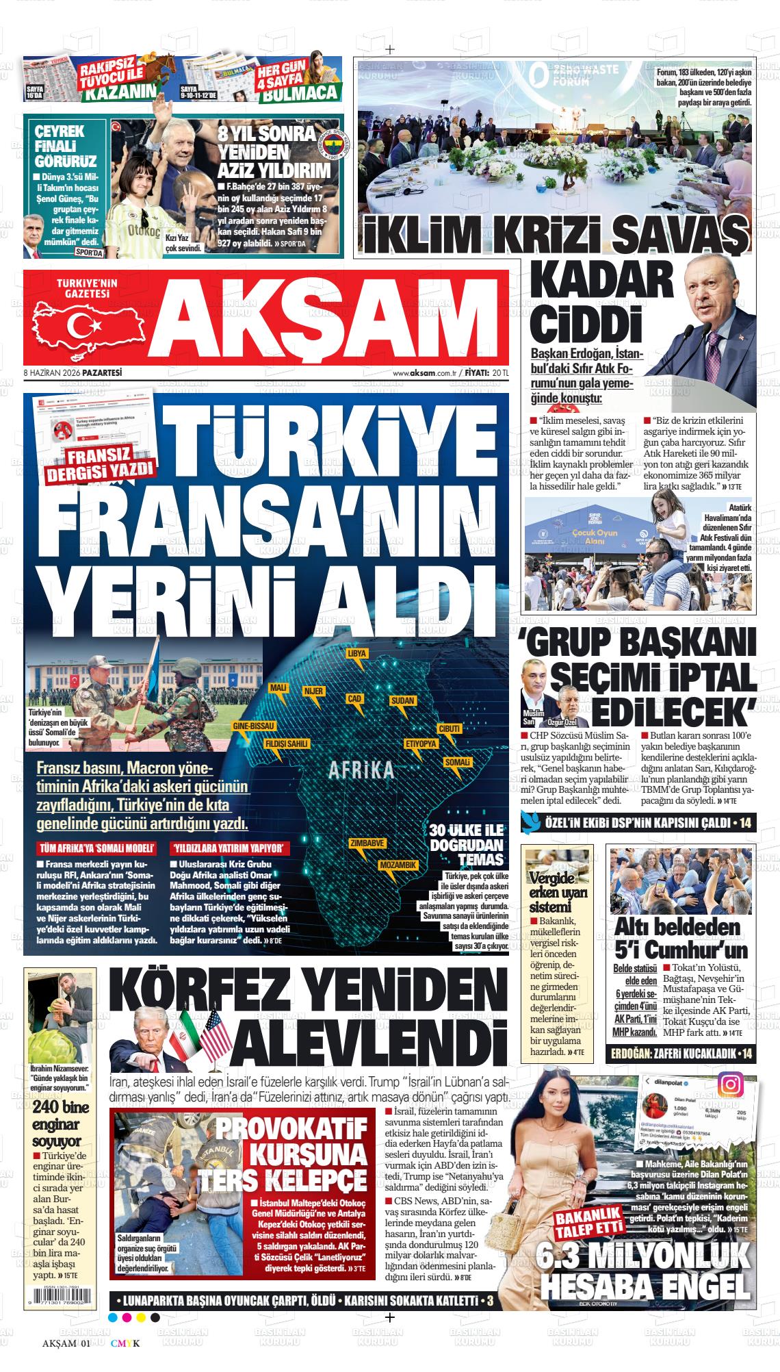 Akşam Gazetesi 08.06.2026