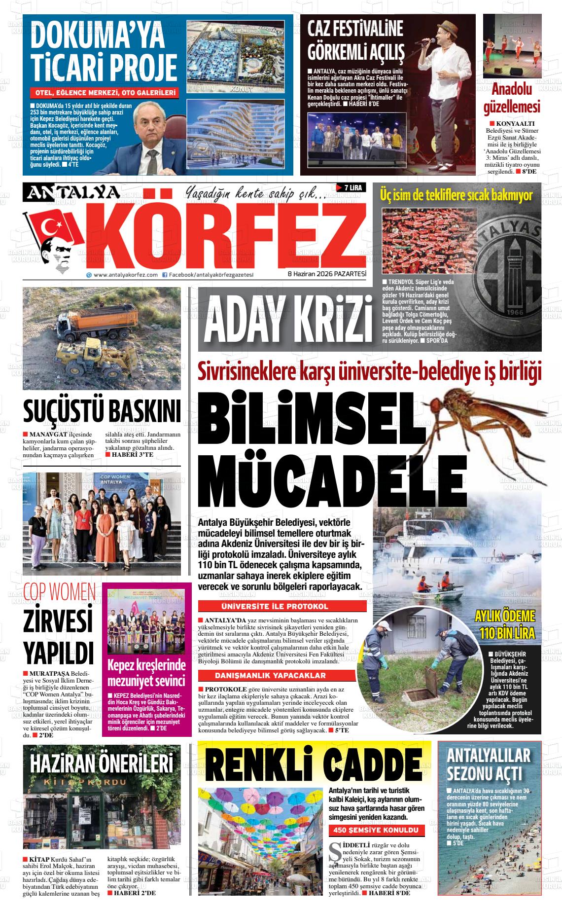 Antalya Korfez 08.06.2026