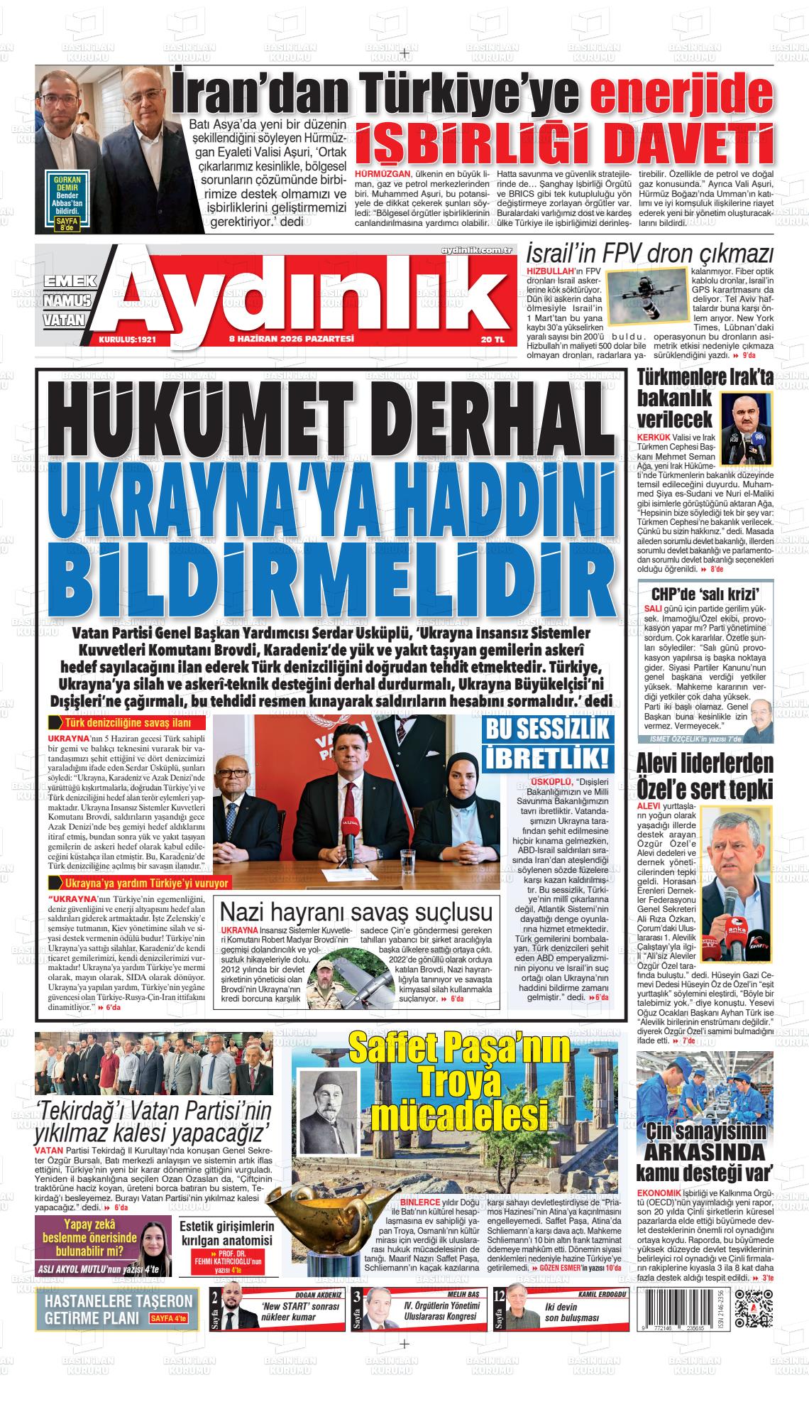Istanbul Aydinlikvatanemeknamus 08.06.2026