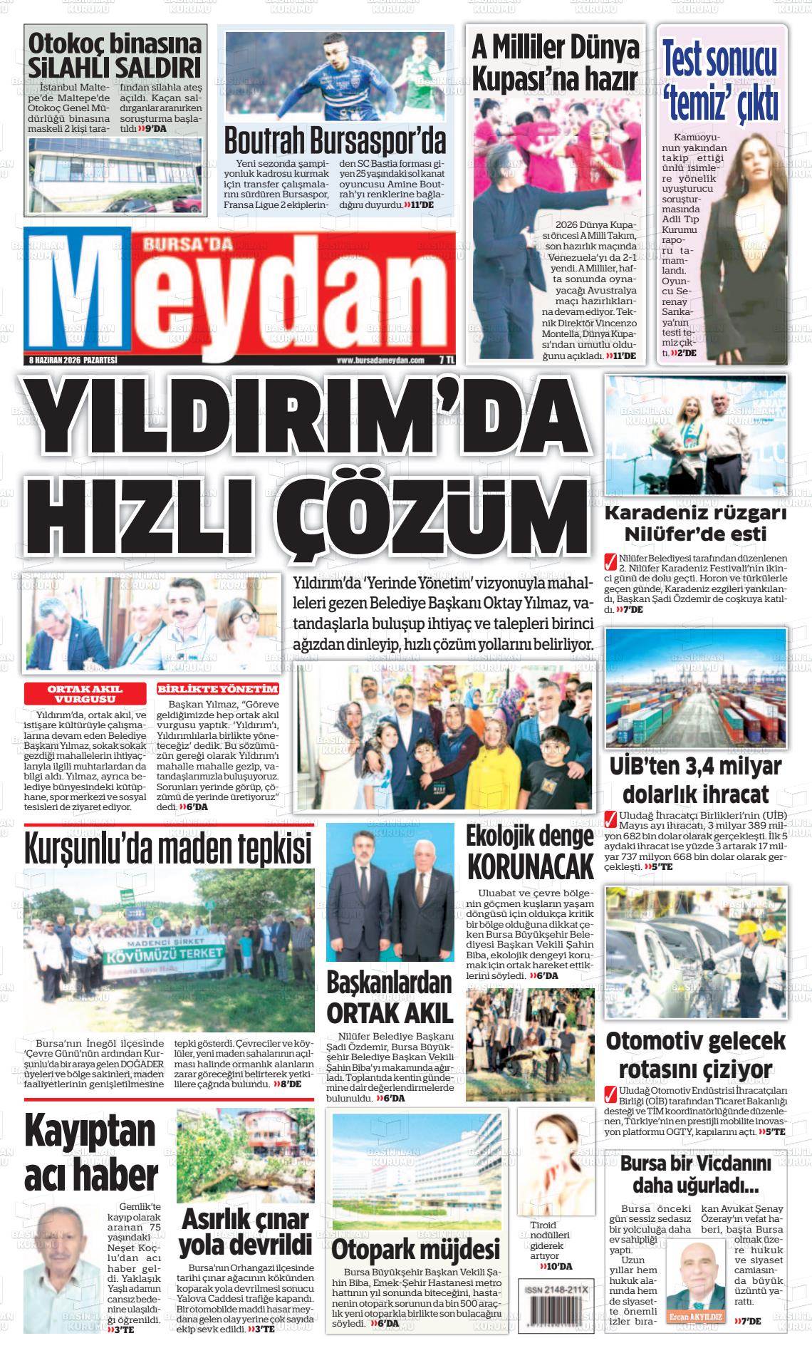 Bursa Dameydan 08.06.2026