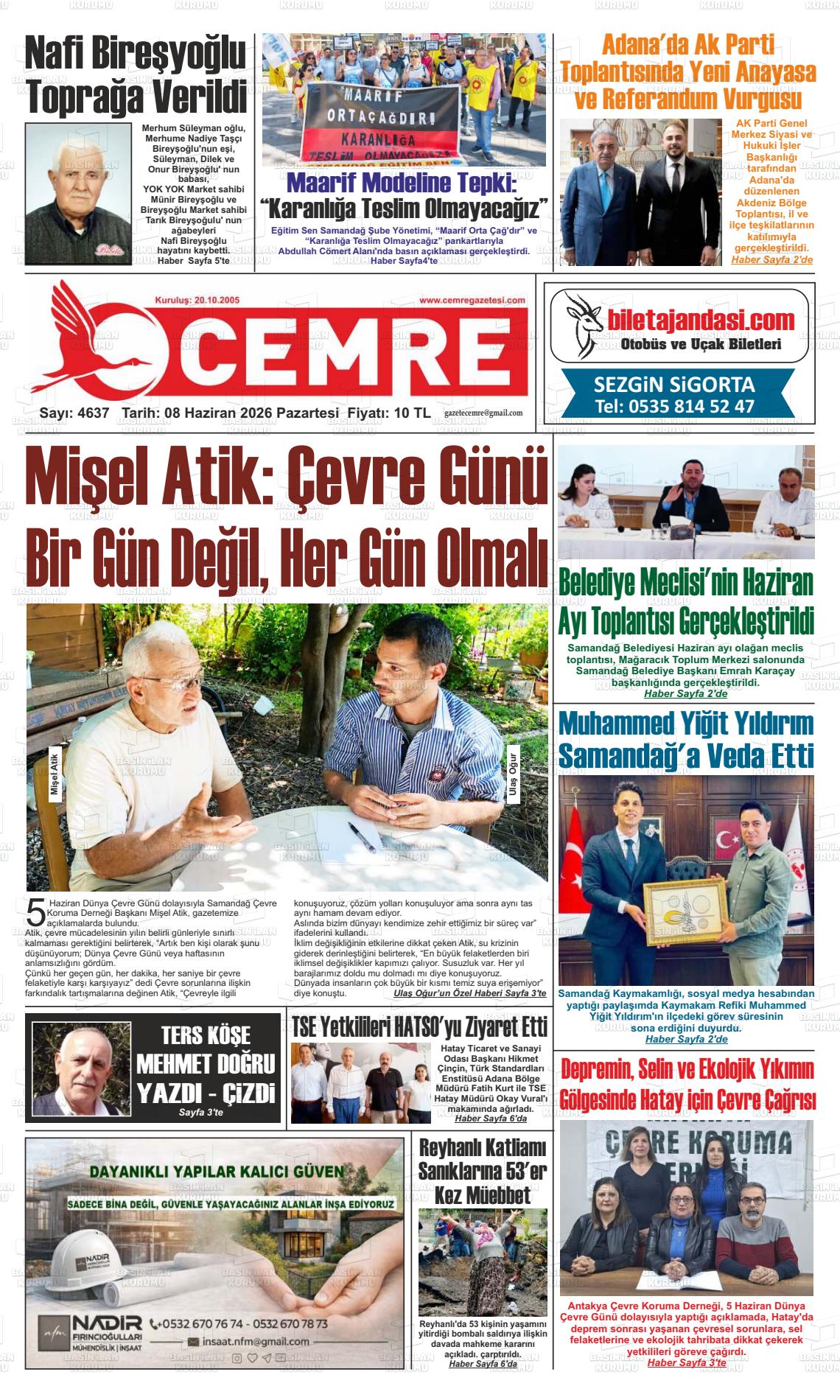 Hatay Cemre 08.06.2026