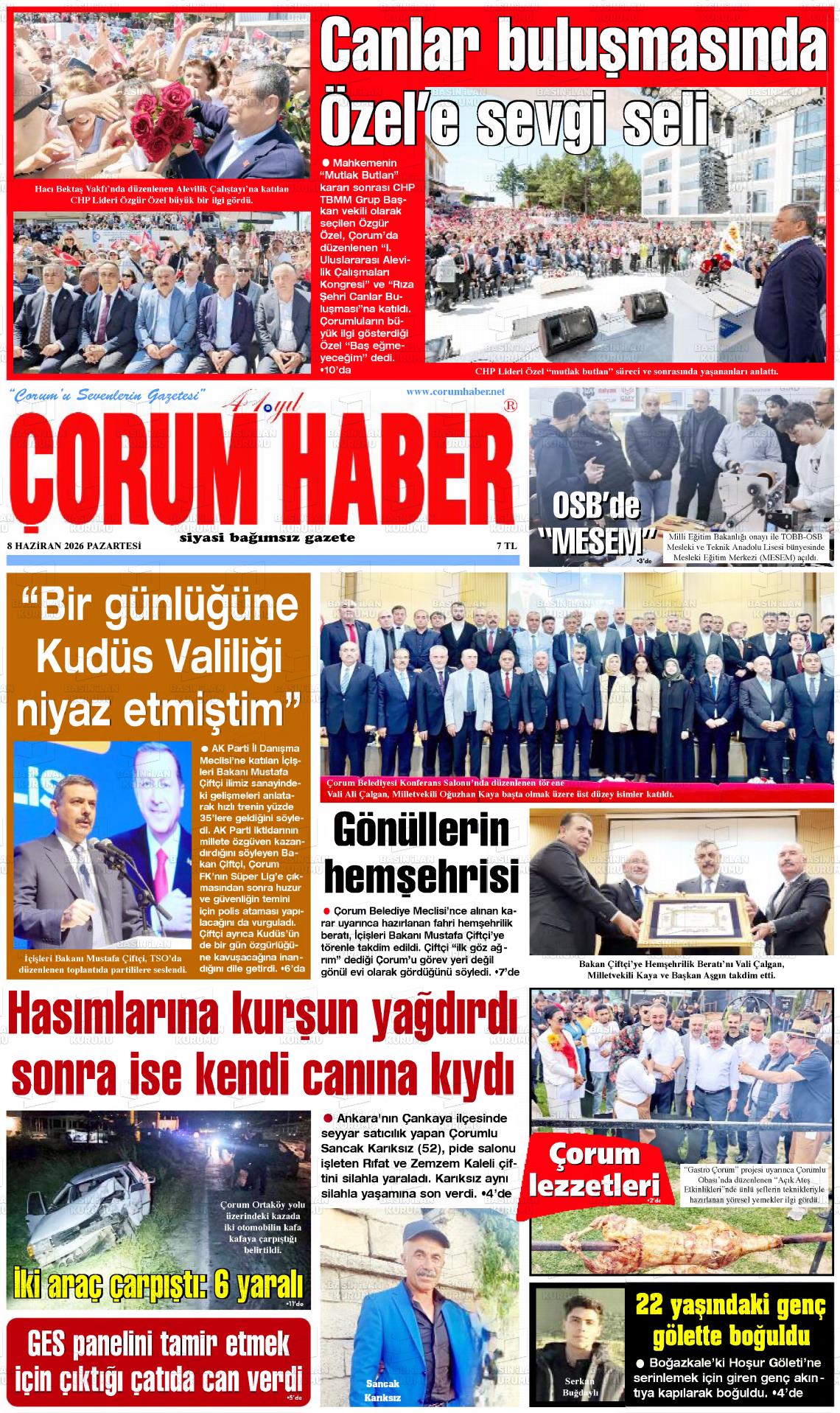Corum Haber 08.06.2026