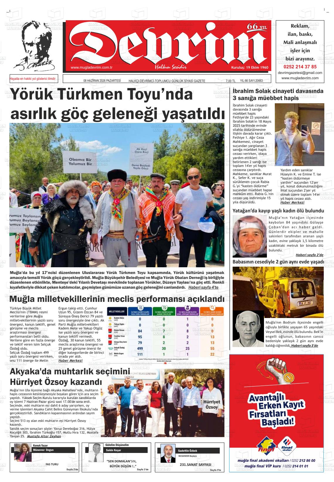 Tekirdag Devrim 08.06.2026