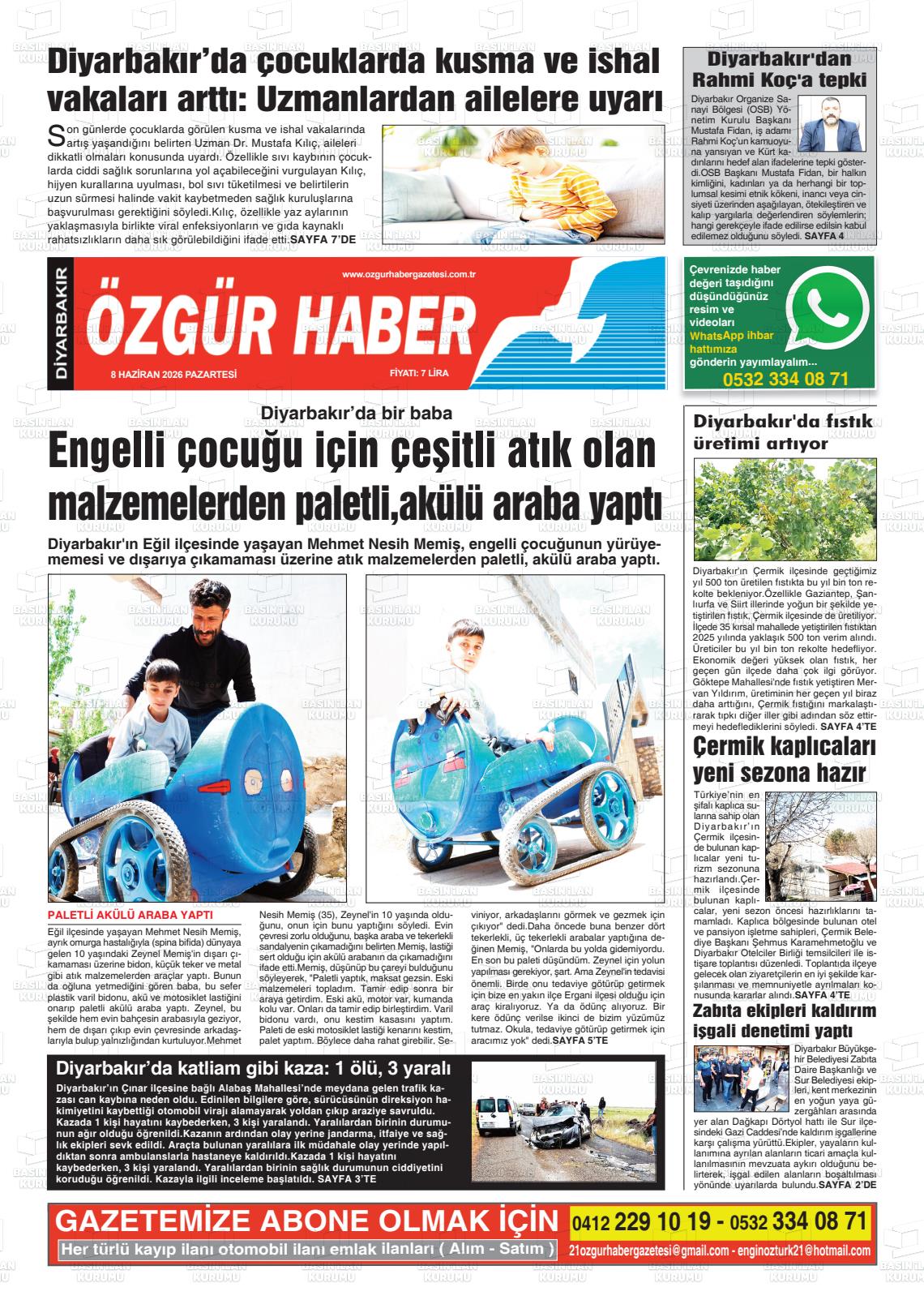 Diyarbakir Ozgurhaber 08.06.2026