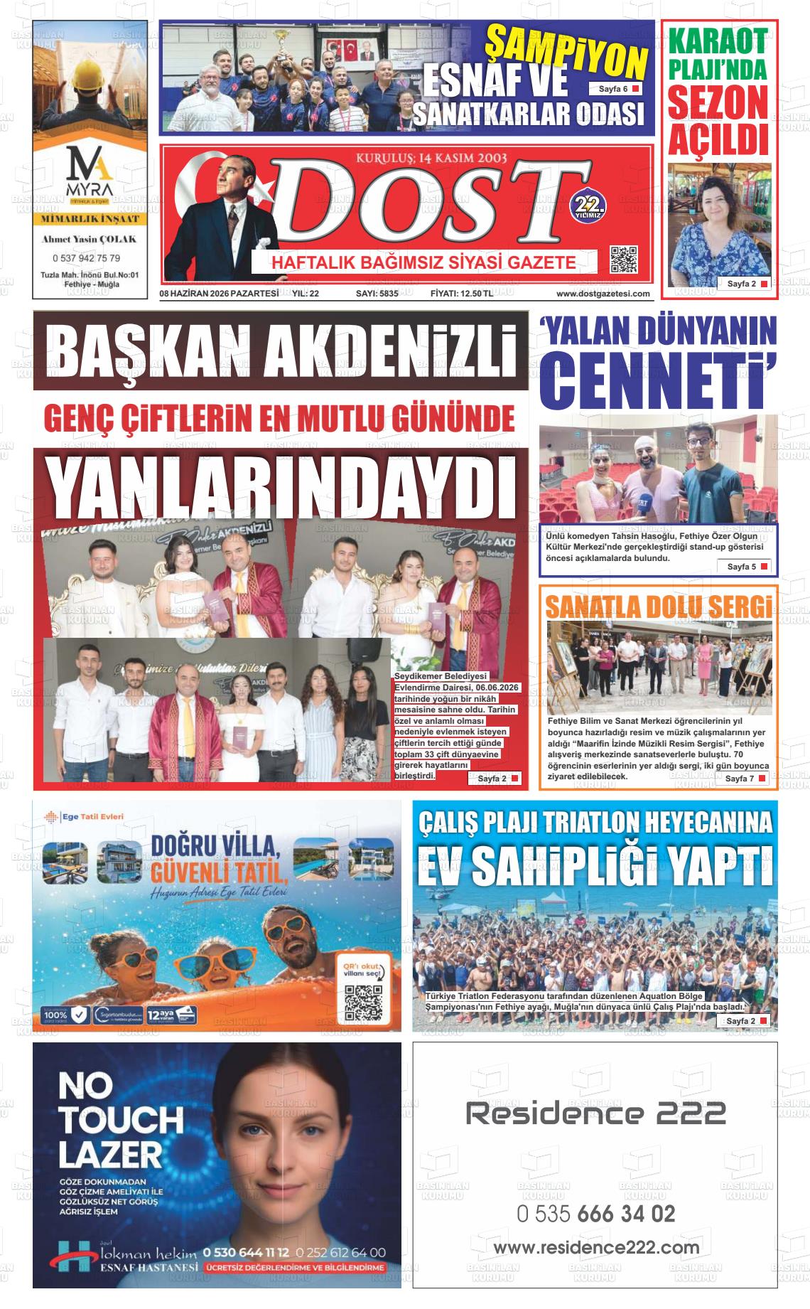 Mugla Dost 08.06.2026