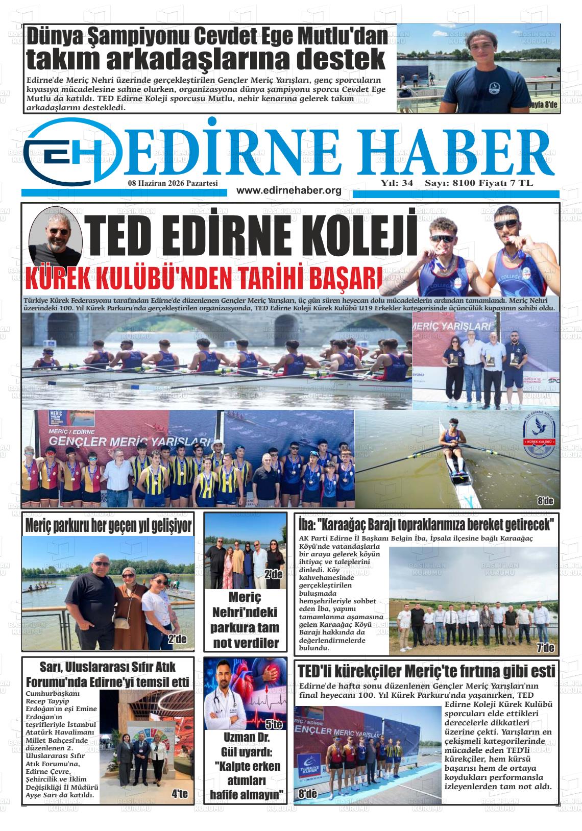 Edirne Haber 08.06.2026