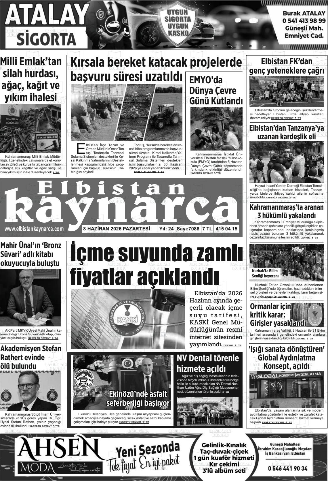 Kahramanmaras Elbistankaynarca 08.06.2026