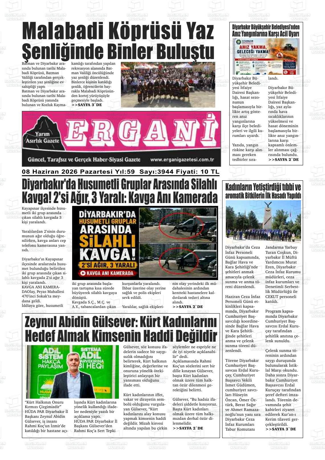 Diyarbakir Ergani 08.06.2026