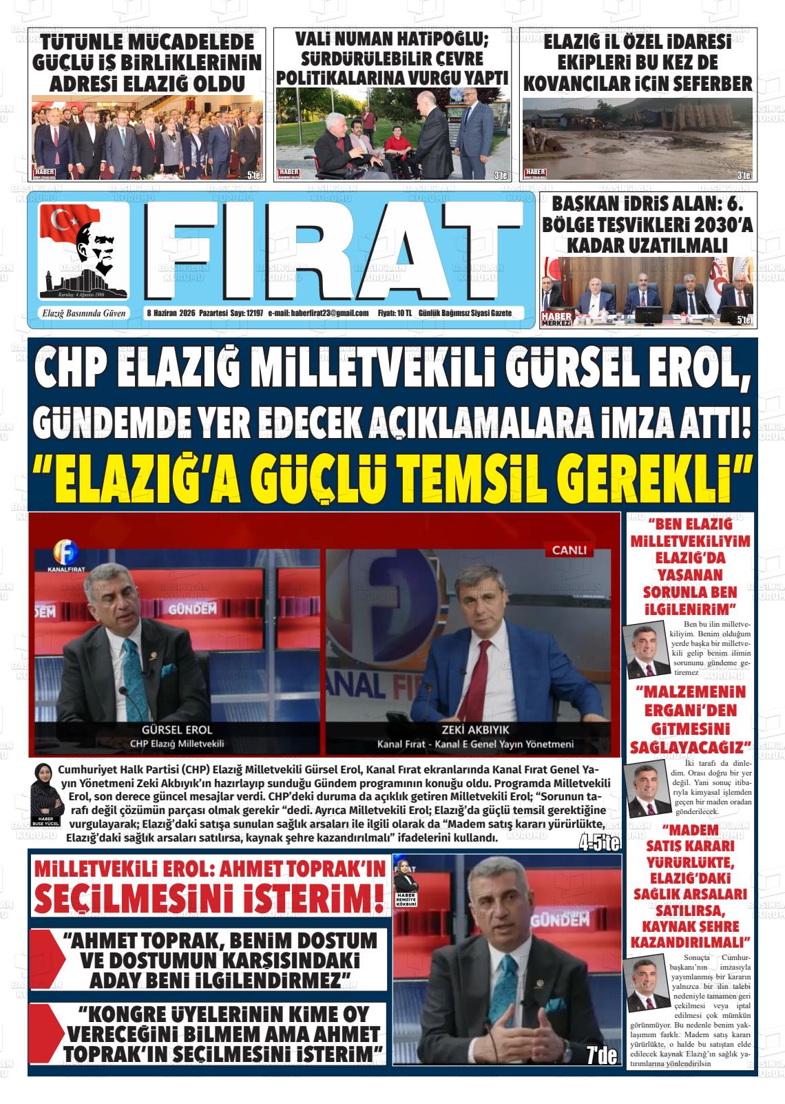 Elazig Firatgazetesi 08.06.2026