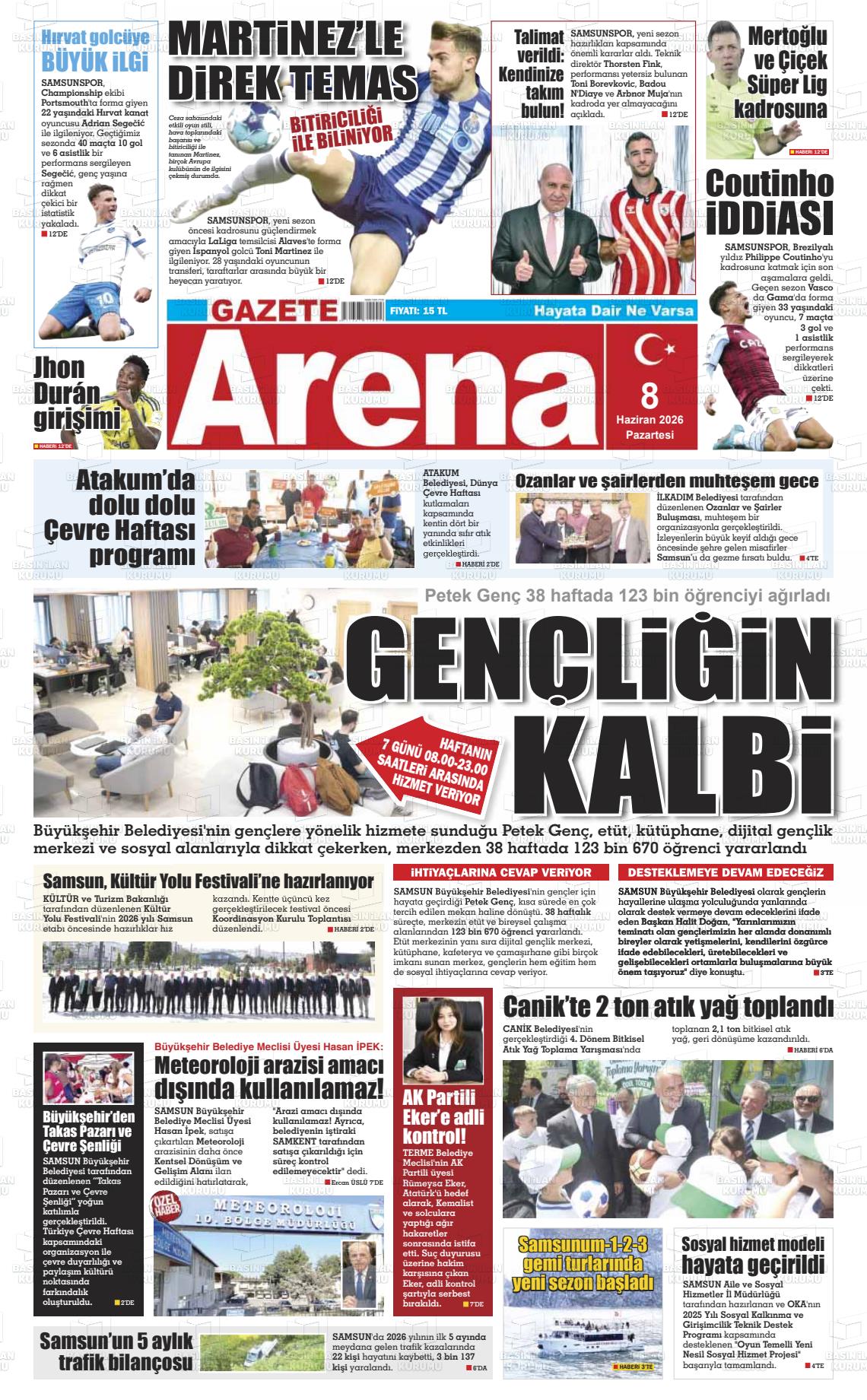 Samsun Gazetearena 08.06.2026