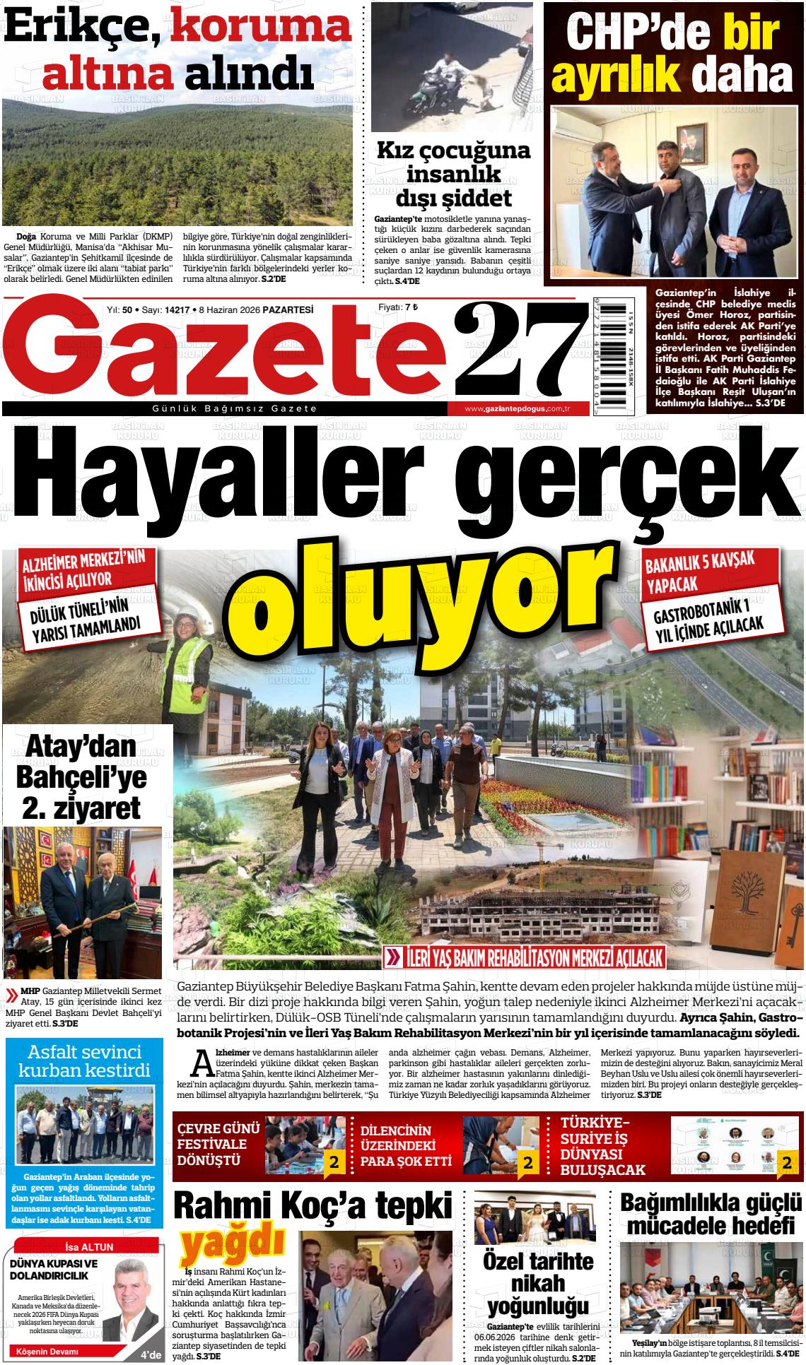 Gaziantep Dogus 08.06.2026
