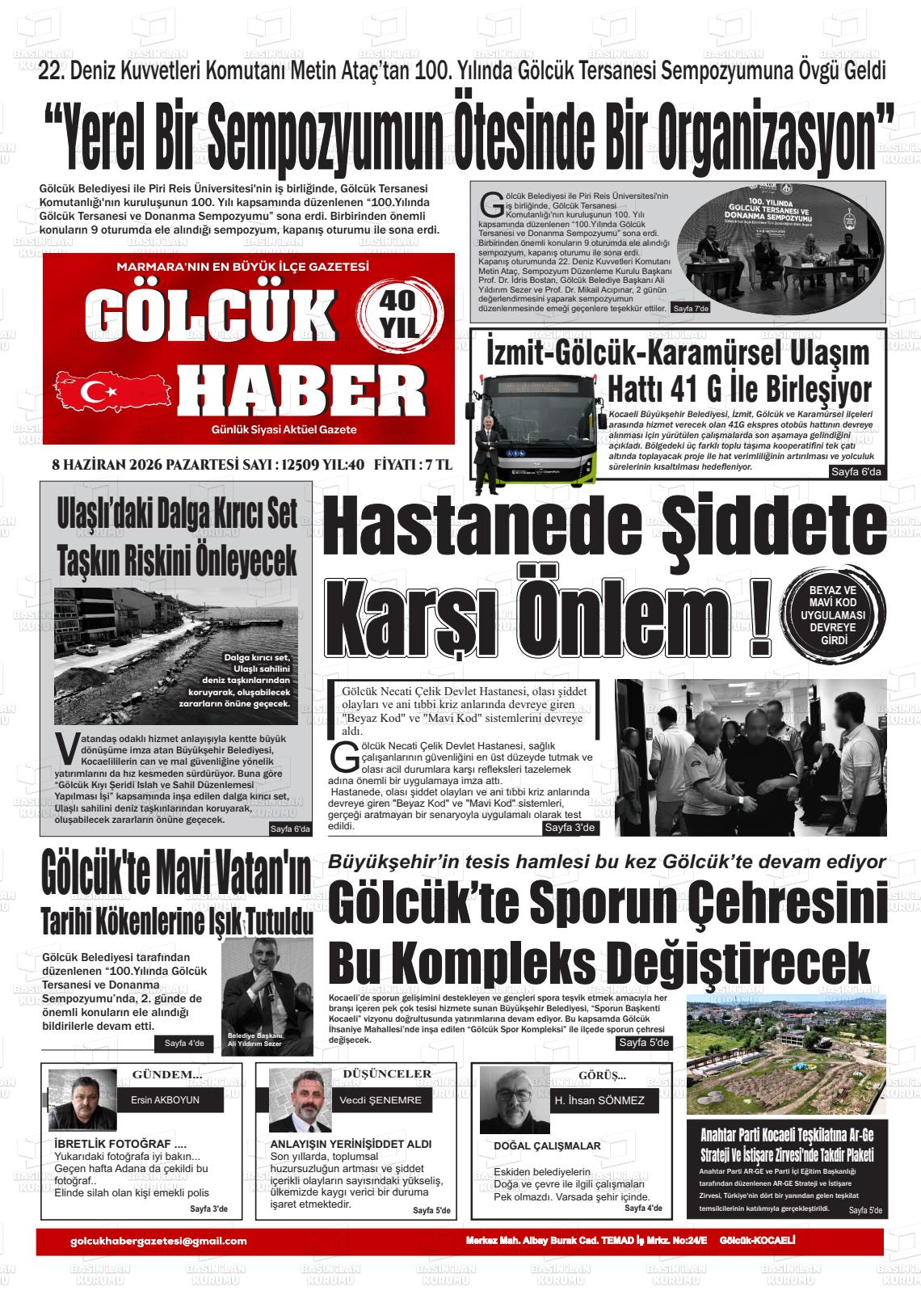 Kocaeli Golcukhaber 08.06.2026