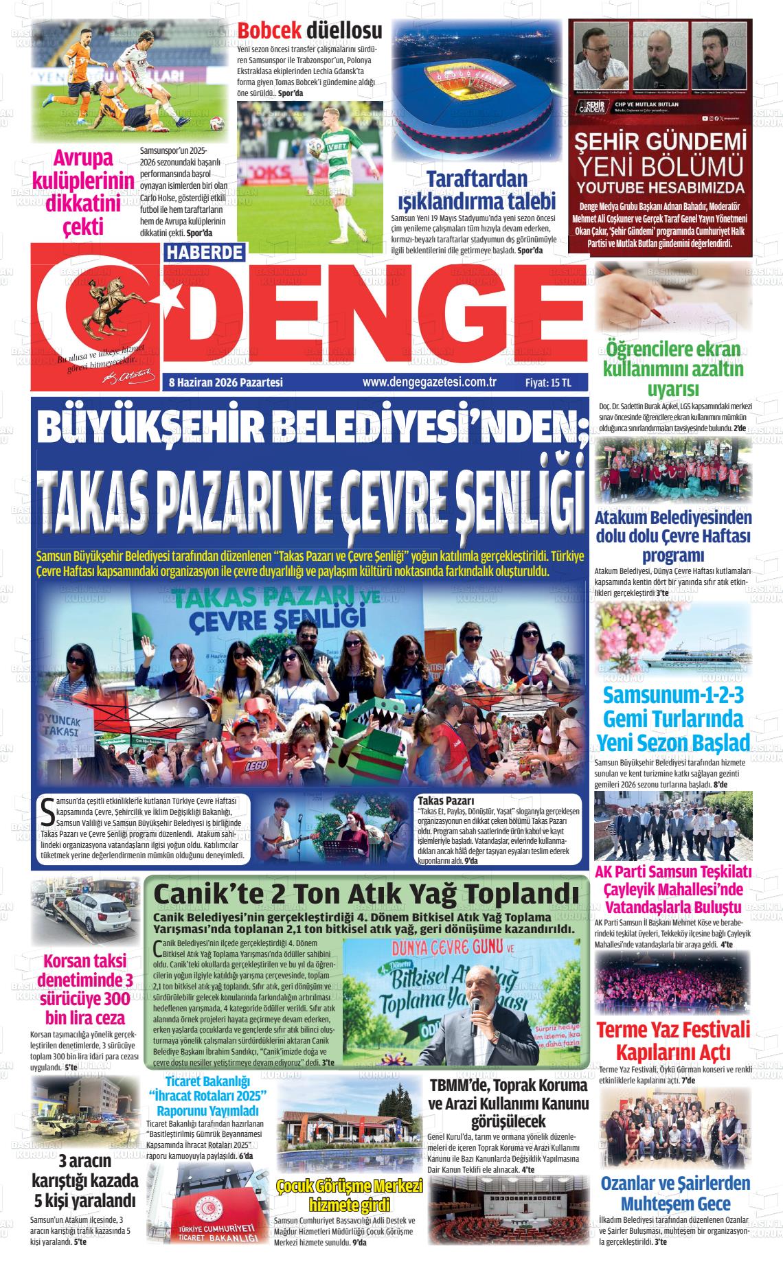 Samsun Haberdedenge 08.06.2026