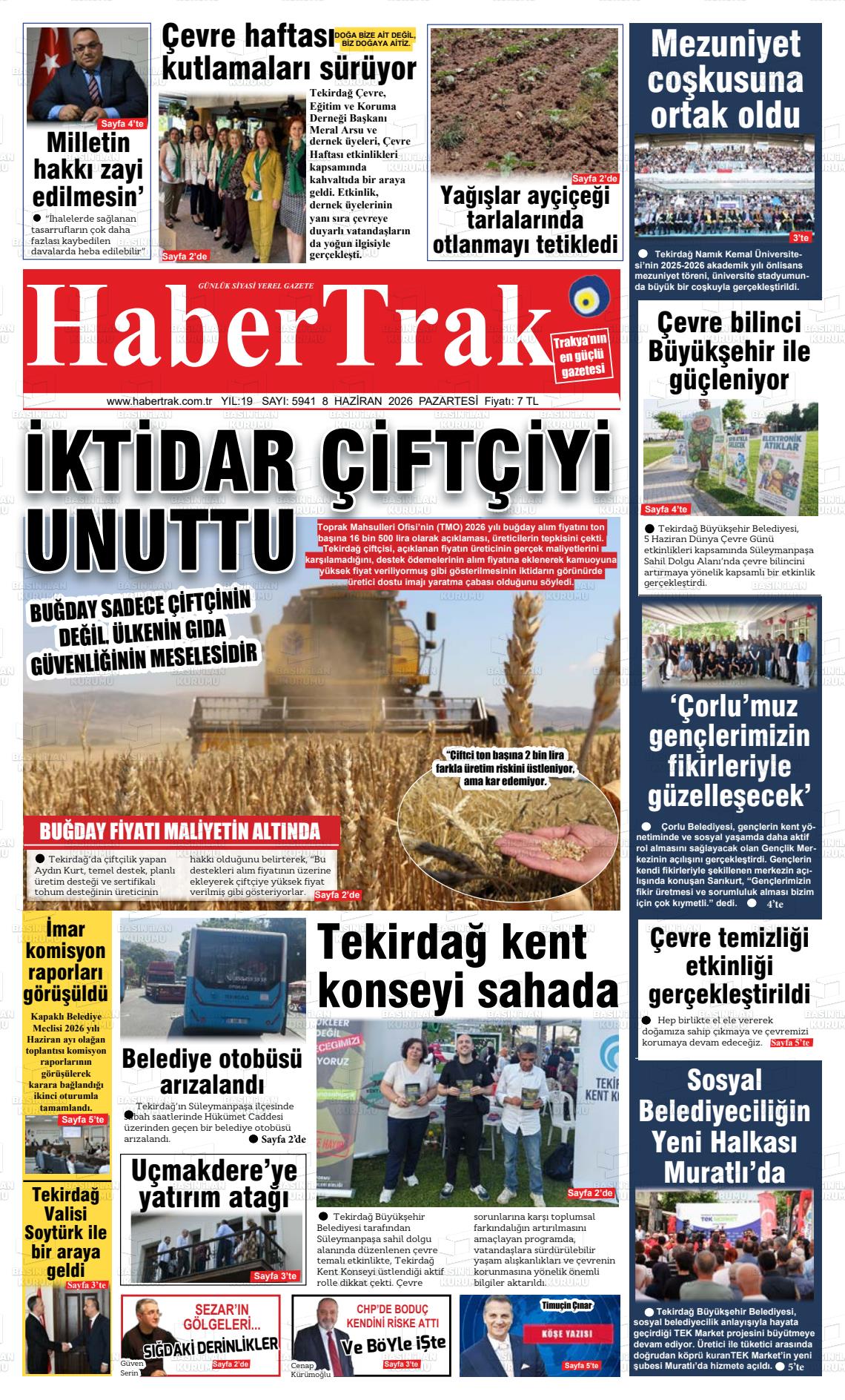 Tekirdag Habertrak 08.06.2026