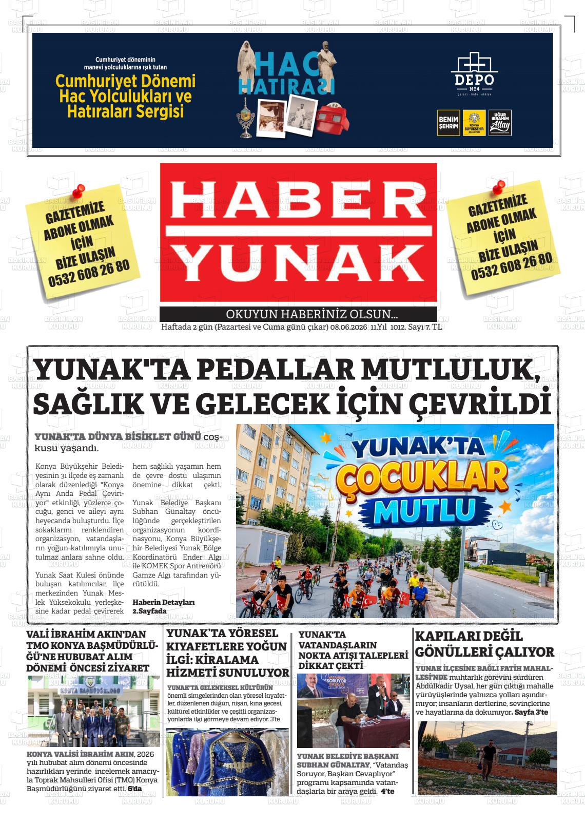 Konya Haberyunak 08.06.2026