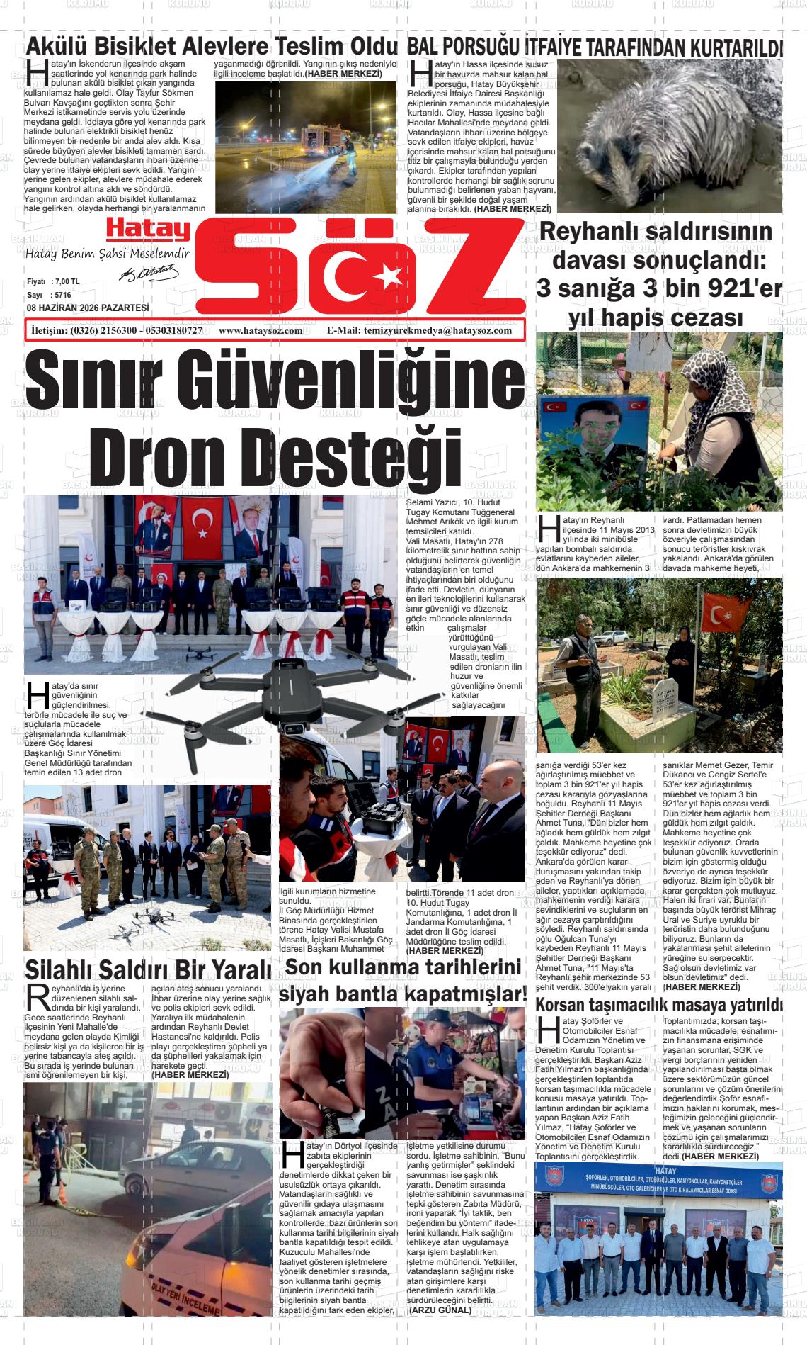 Hatay Soz 08.06.2026