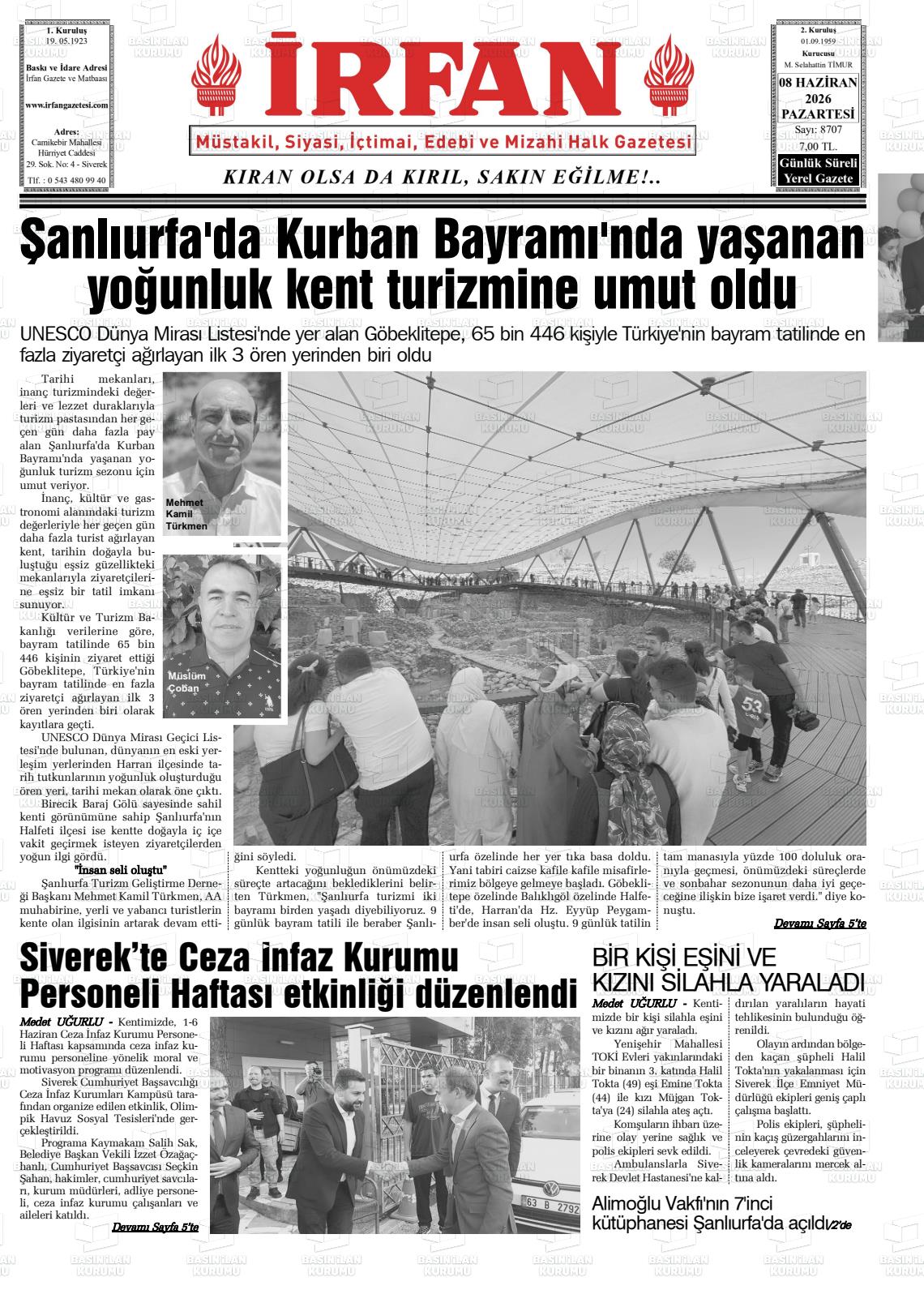 Sanliurfa Irfan 08.06.2026