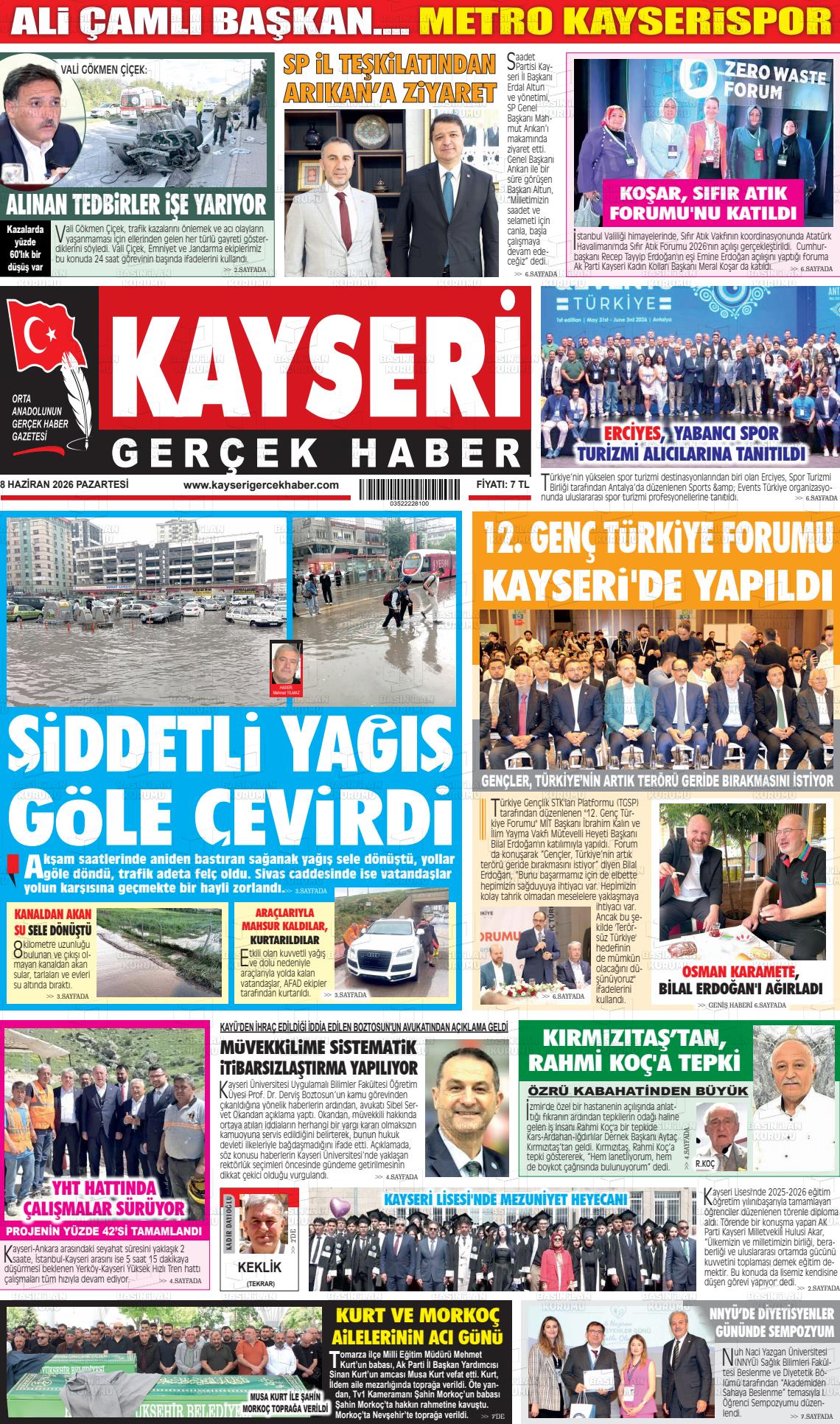 Kayseri Starhaber 08.06.2026