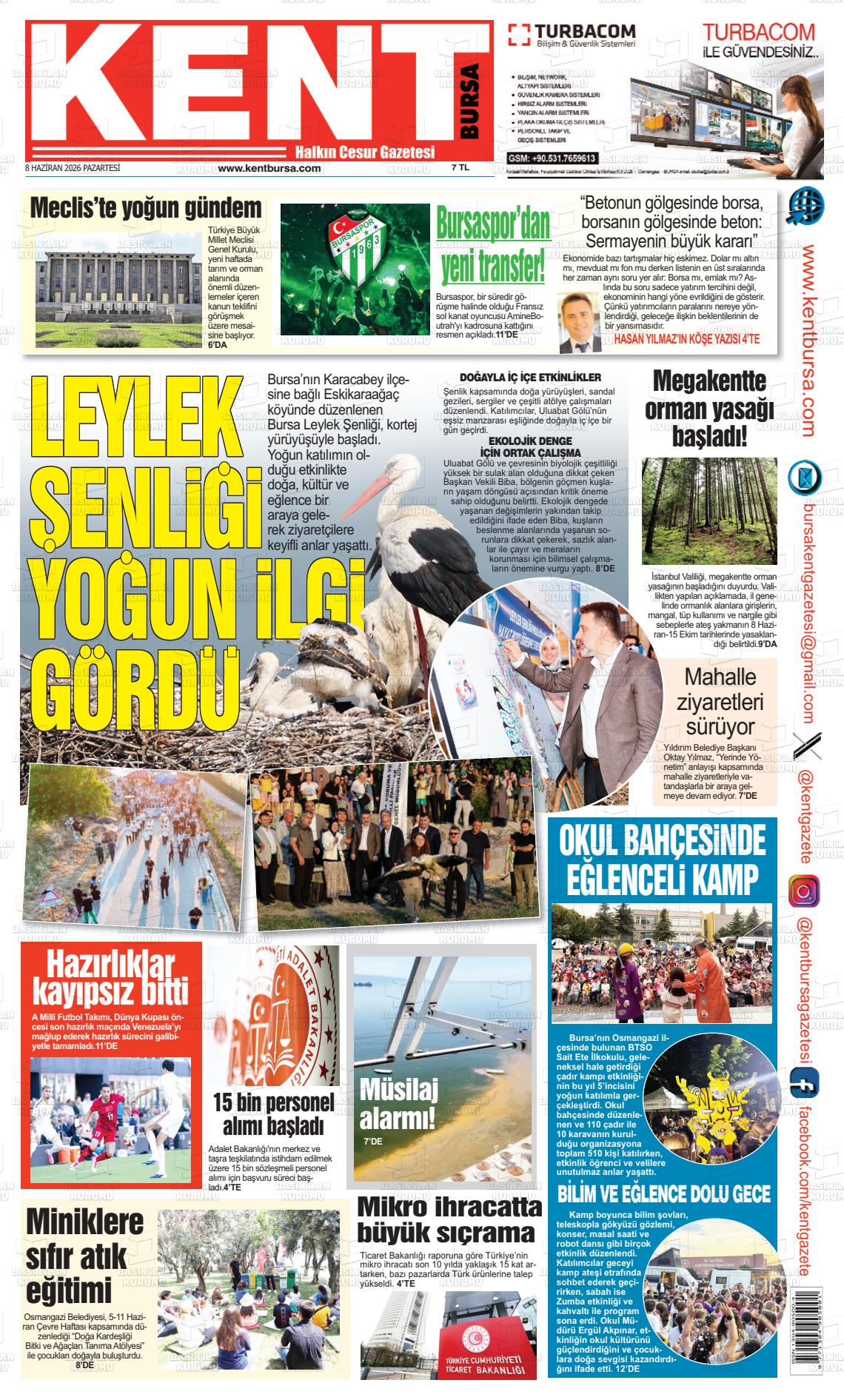 Bursa Kent 08.06.2026